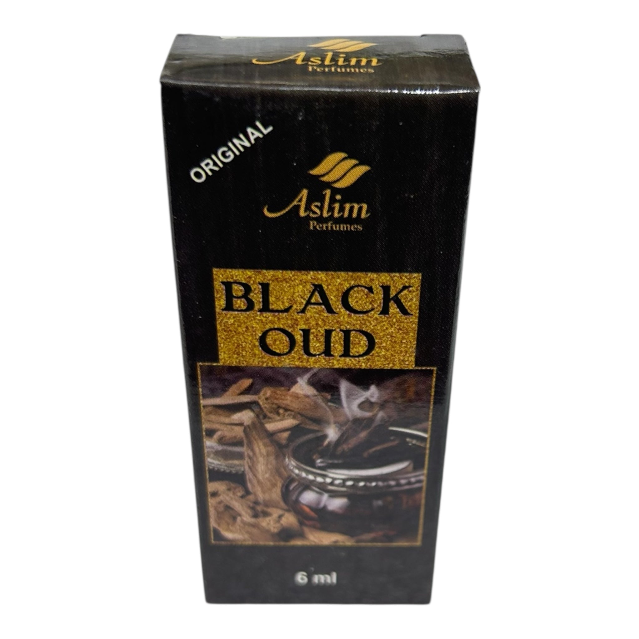 Aslim Black Oud Roll-On Perfume 6ml – Intense, Long-Lasting Oriental Fragrance for Men