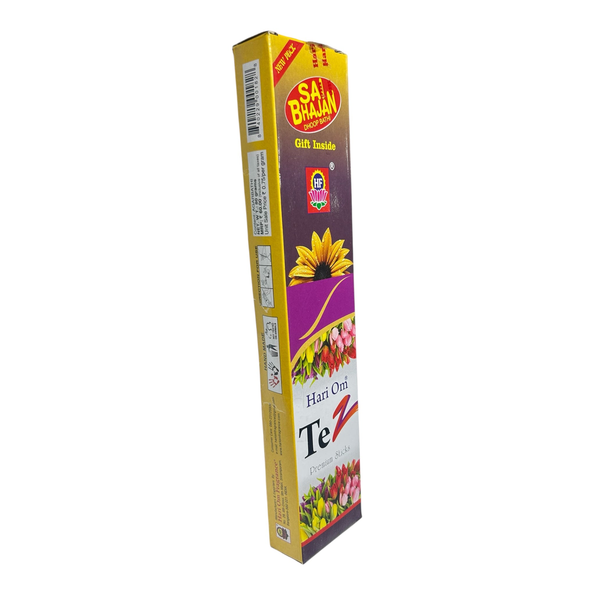 Hari Om Sai Bhajan Tez premium Sticks - Power Packed Fragrance for Powerful Pooja & Bhajan
