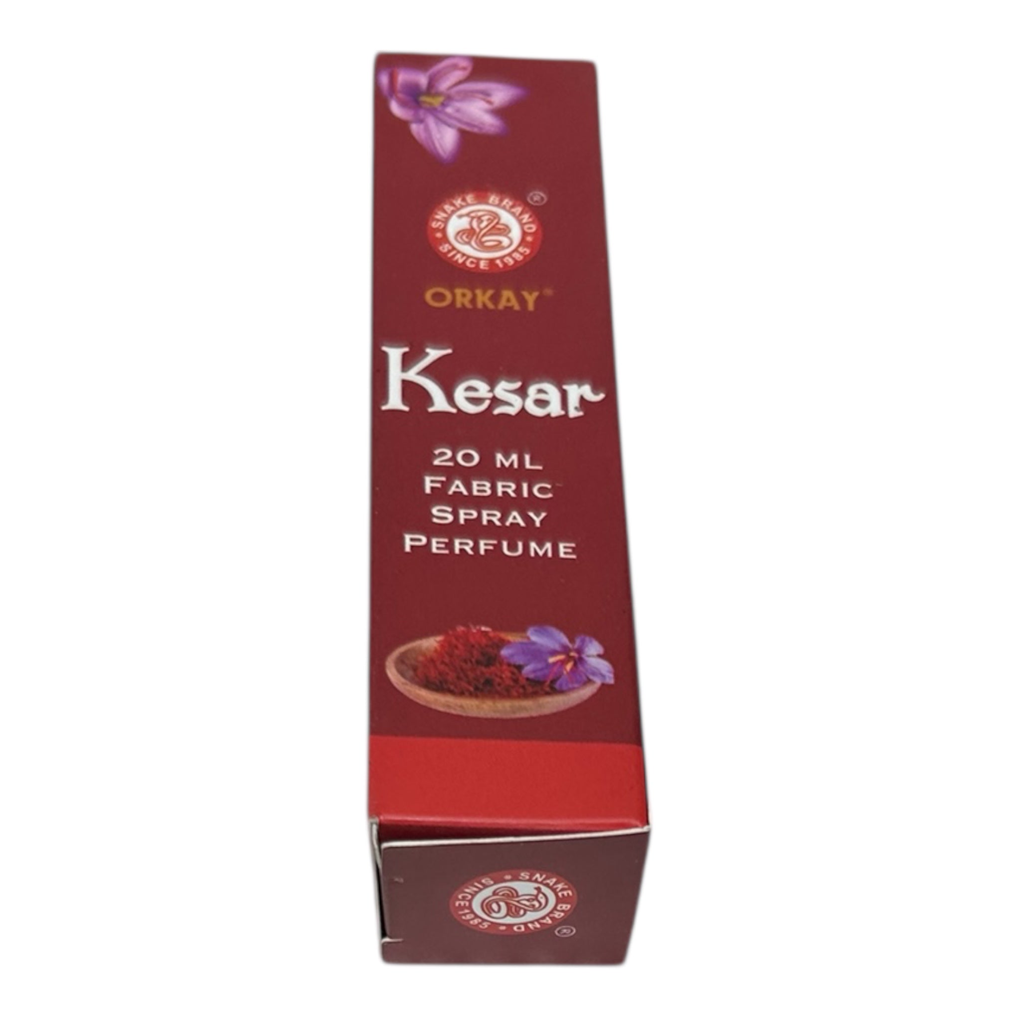Orkay Kesar Fabric Spray Perfume – 20 ml - Luxurious Saffron Scent for Clothes & Linen குங்குமப்பூ நறுமண திரவியம்