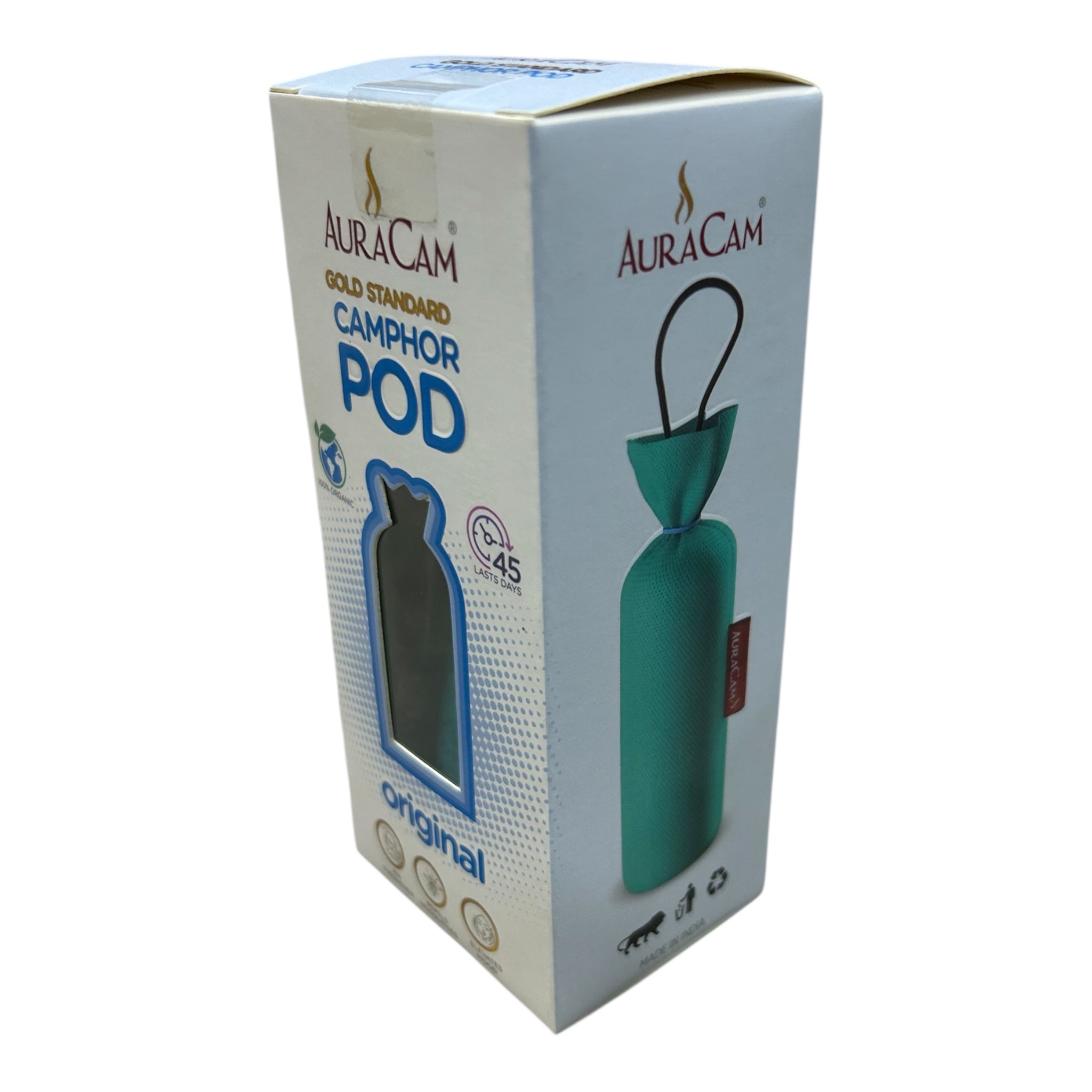 AuraCam Camphor Pod Original Flavour-Aromatic Natural Air Purifier & Mood Enhancer