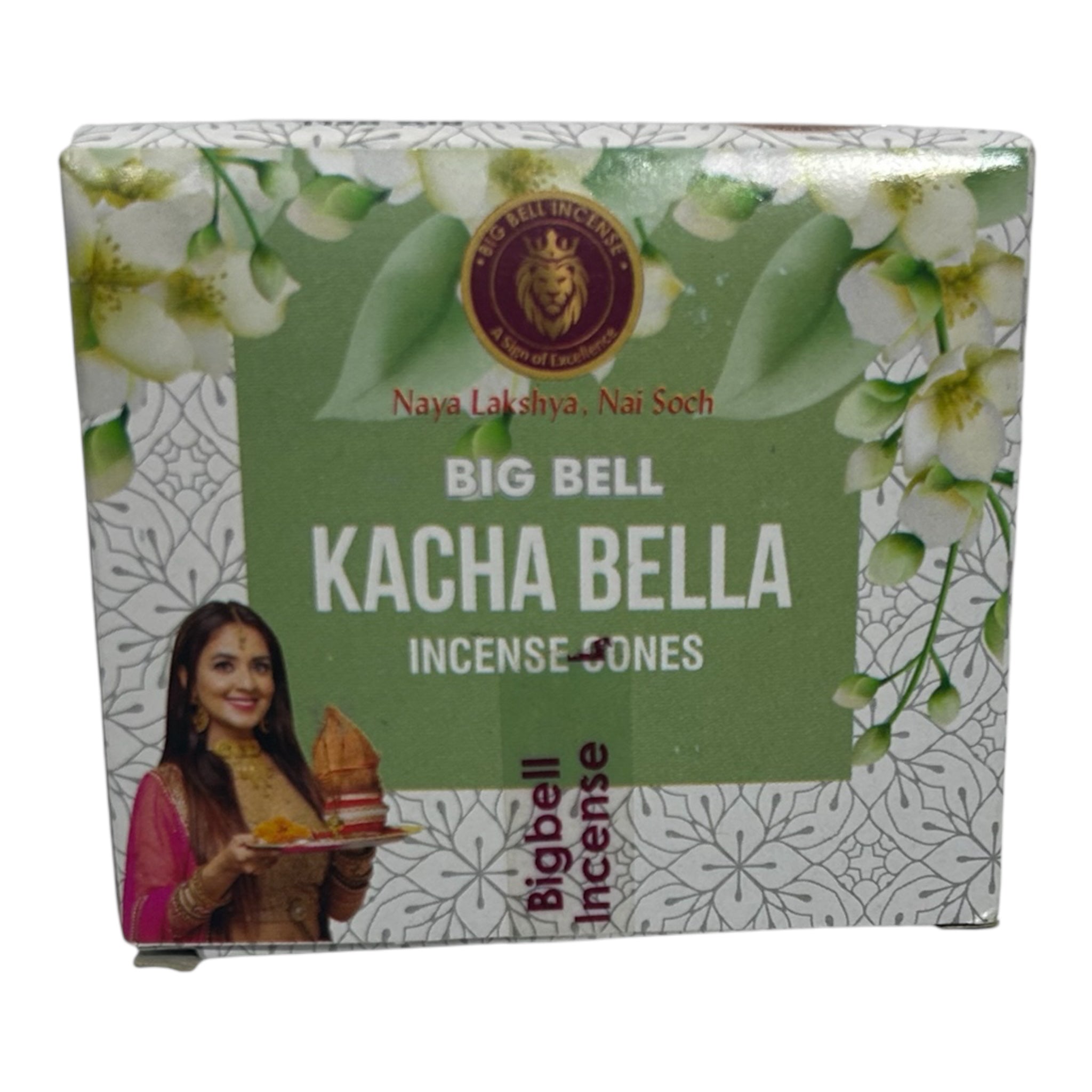 Big Bell Kacha Bella Incense Cones – Pack of 5 for sweet scent grounding Aroma