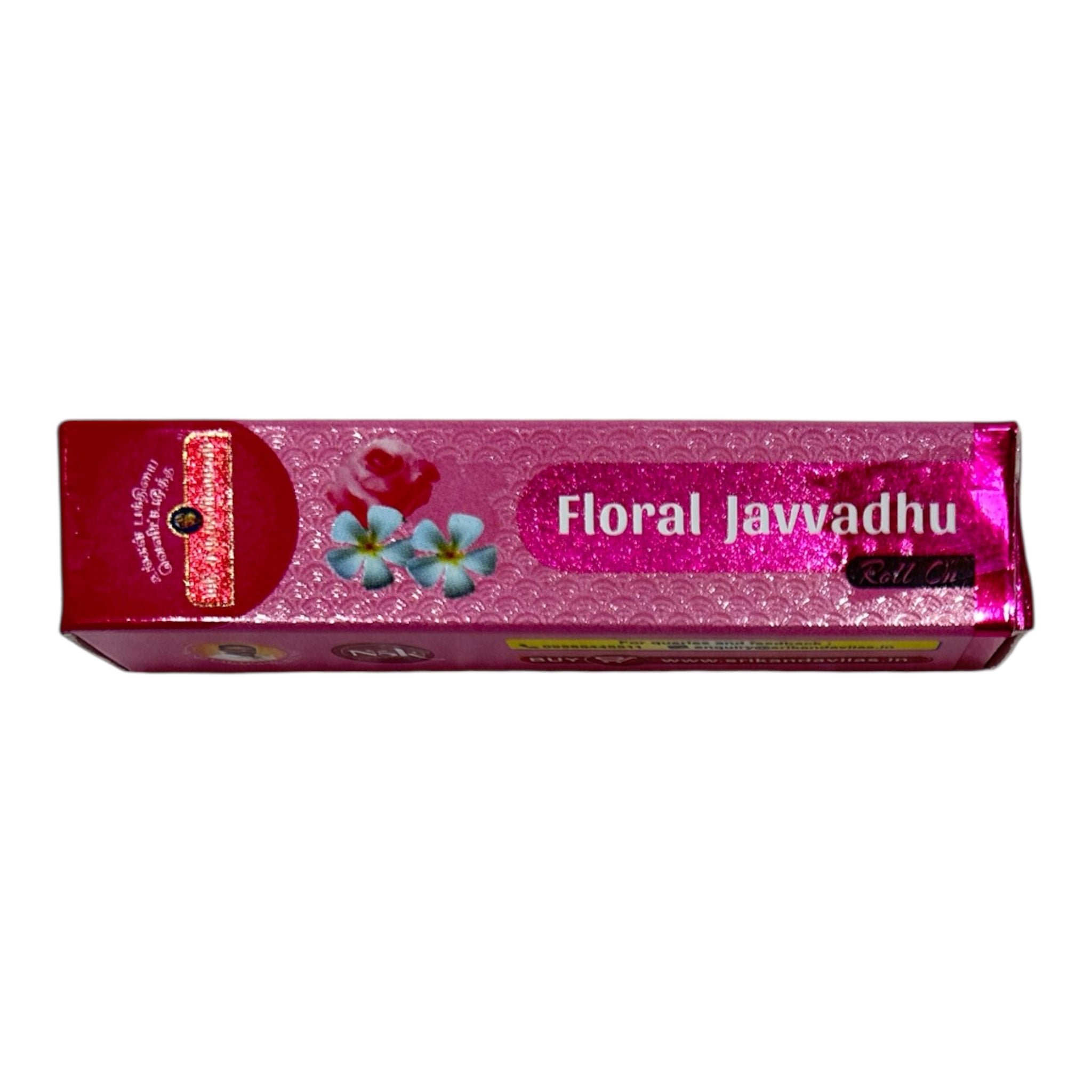 Sri Kandavilas Floral Javvadhu Roll On 10 ml - Divine Fragrance with a Floral Touch