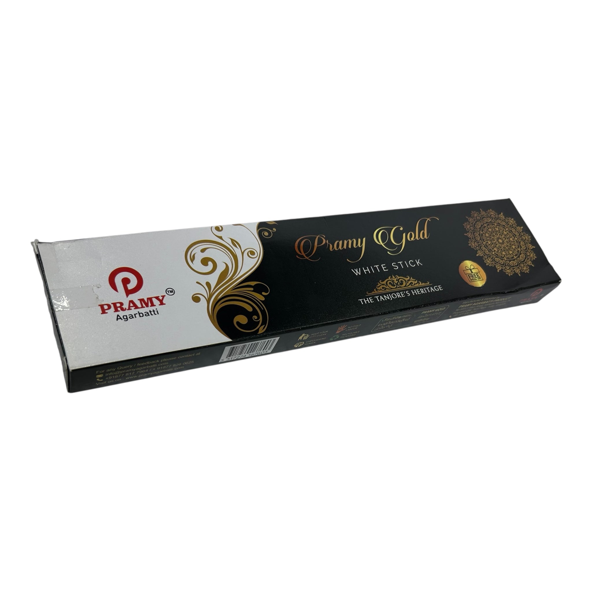 Pramy Gold White Agarbathi Stick - Calm and comfort Aroma