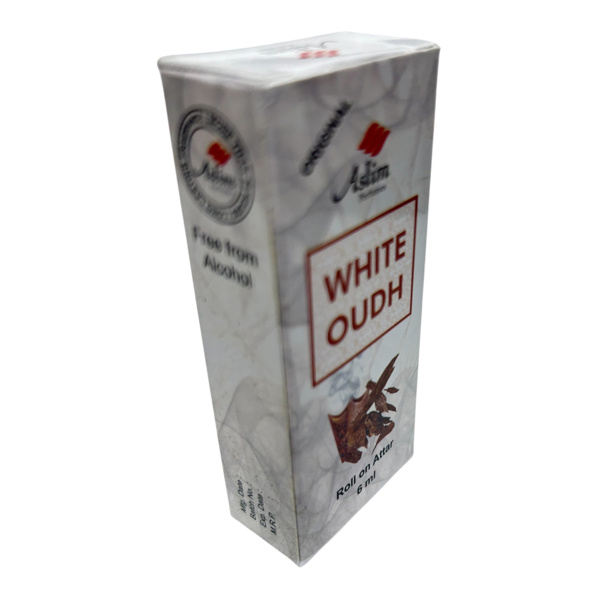 Aslim White Oudh Roll-On Attar 6ml – Alcohol-Free, Long-Lasting Arabian Fragrance