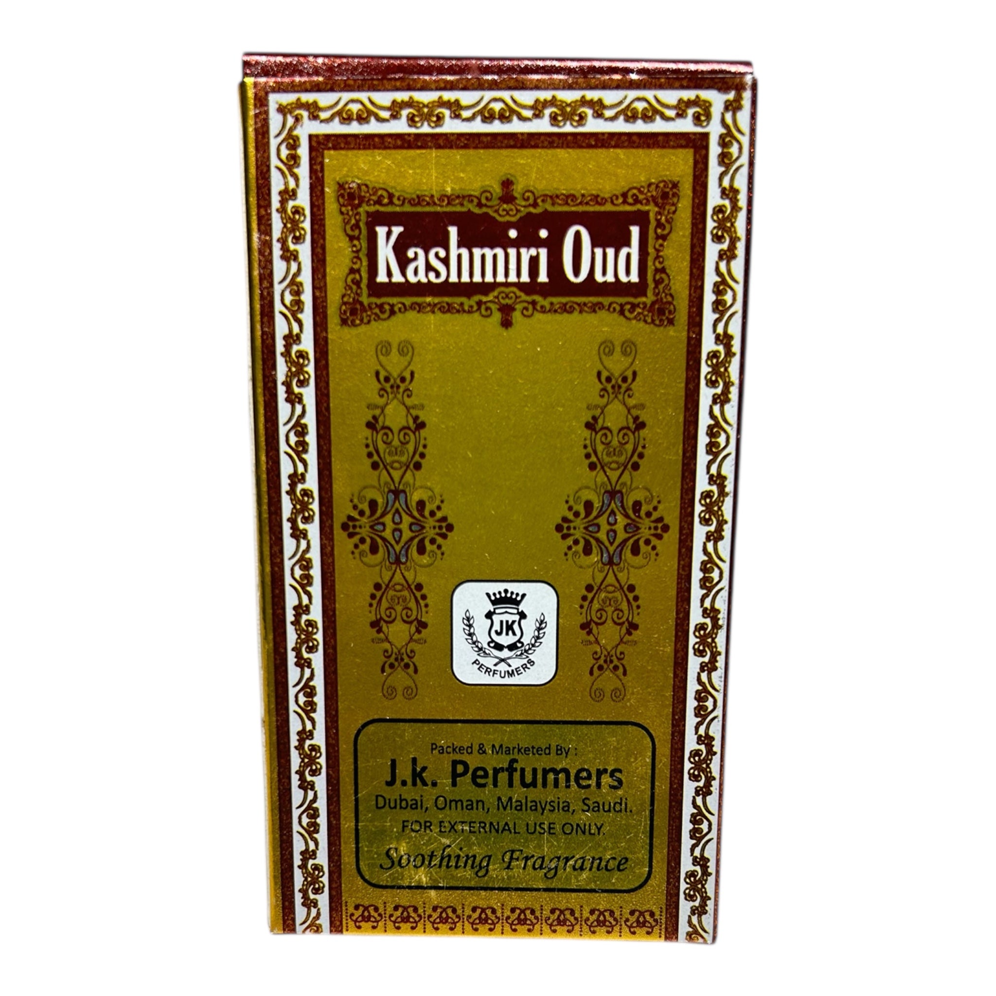 JK Perfumers Kashmiri Oudh Attar Roll-On 8 ml Alcohol-free fragrance