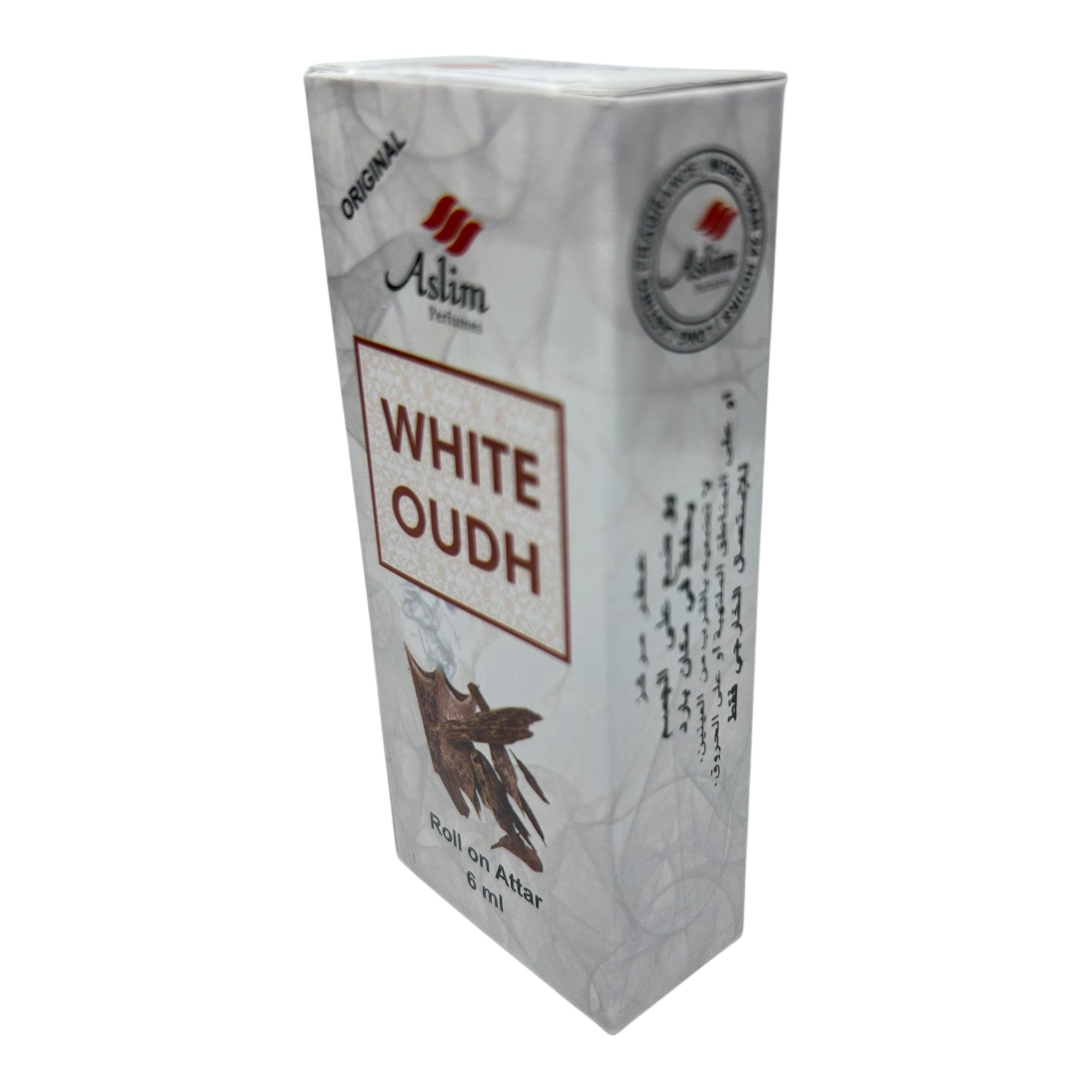 Aslim White Oudh Roll-On Attar 6ml – Alcohol-Free, Long-Lasting Arabian Fragrance
