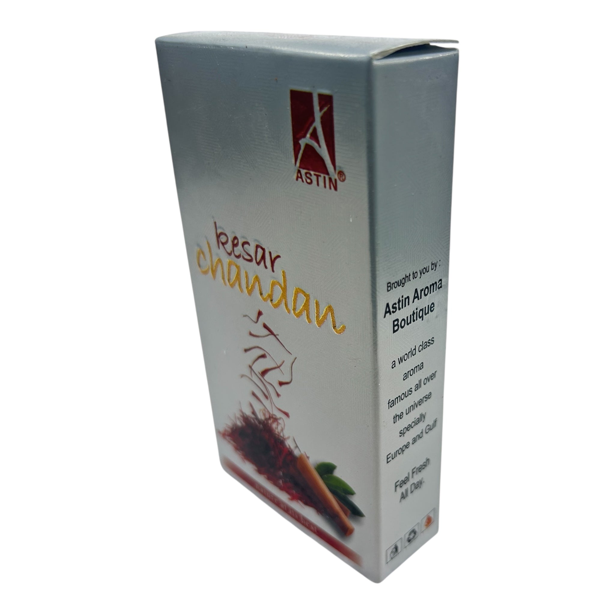 Astin Kesar Chandan Attar Roll On 6 ml -Sacred saffron & sandalwood blend Scent குங்குமபூ & சந்தன வாசனை திரவியம்