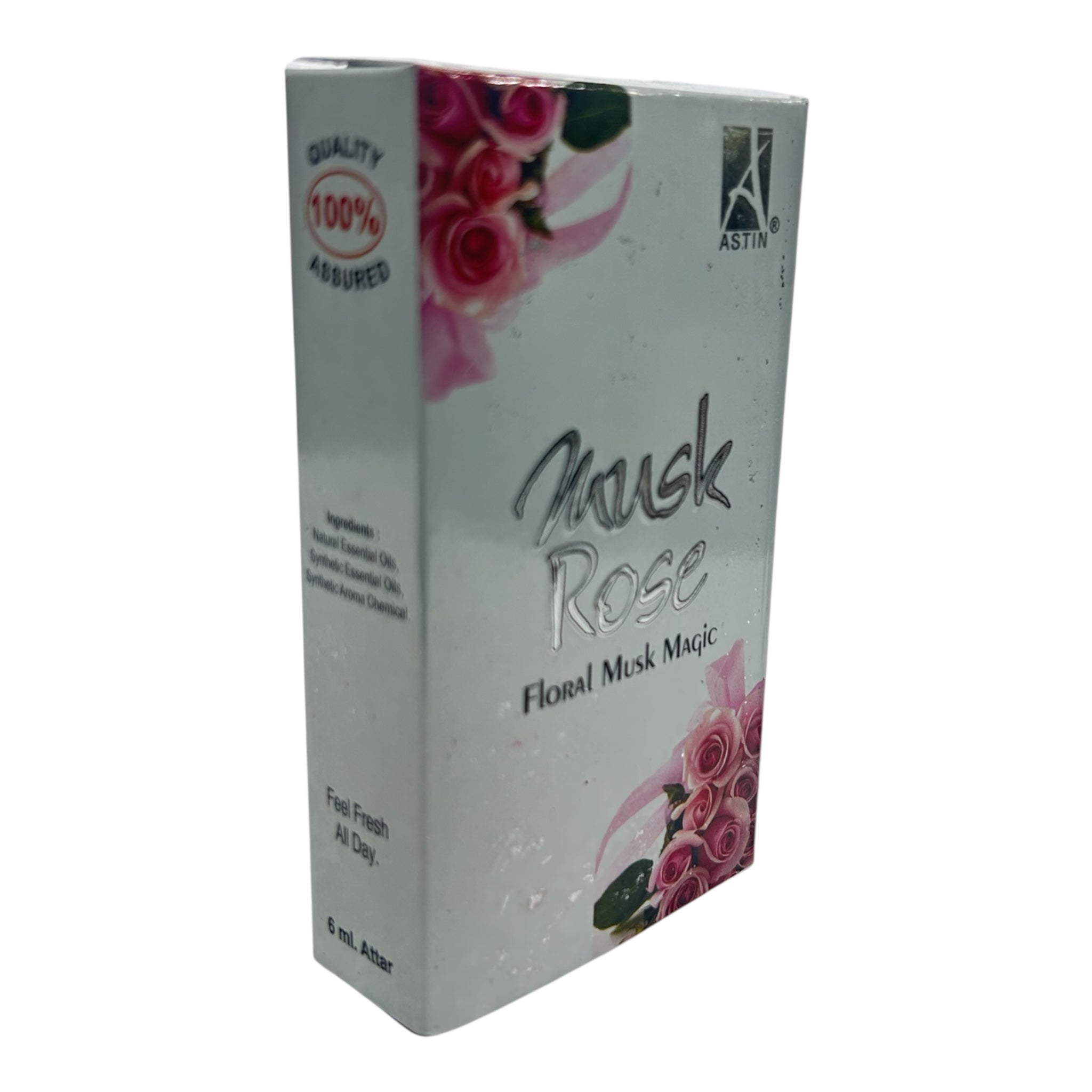 Astin Musk Rose Attar Roll On 6 ml - Blend of Musk & Floral Rose