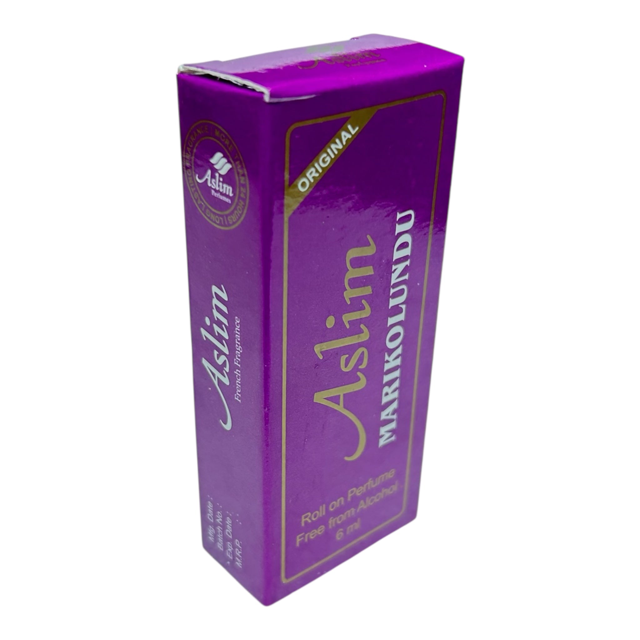 Aslim Marikolundu Roll On Perfume 6 ml - Pleasant Fragrance Oil for Men & Women