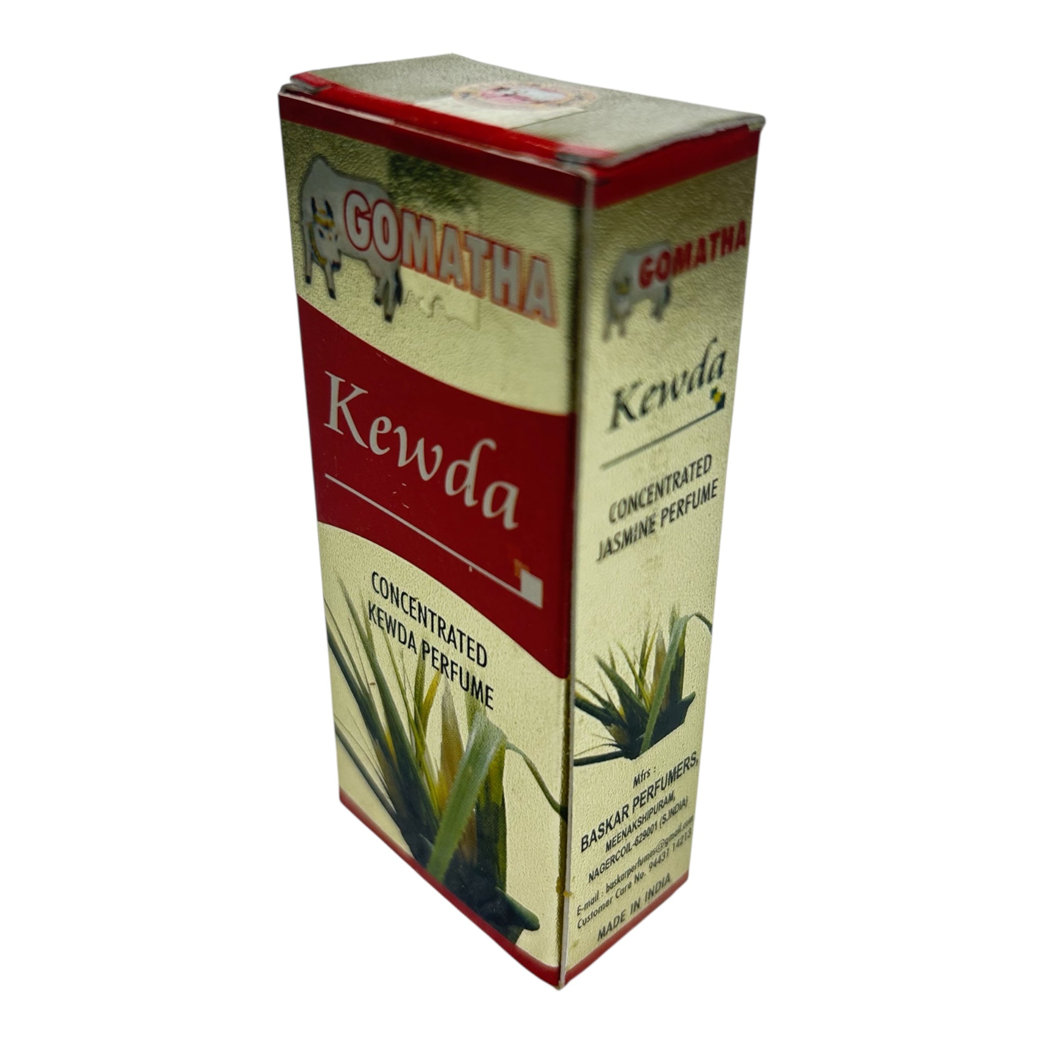 Gomatha Kweda Attar 8 ml – Long-Lasting Natural Perfume Roll-On தாழம்பூ நறுமண திரவியம்