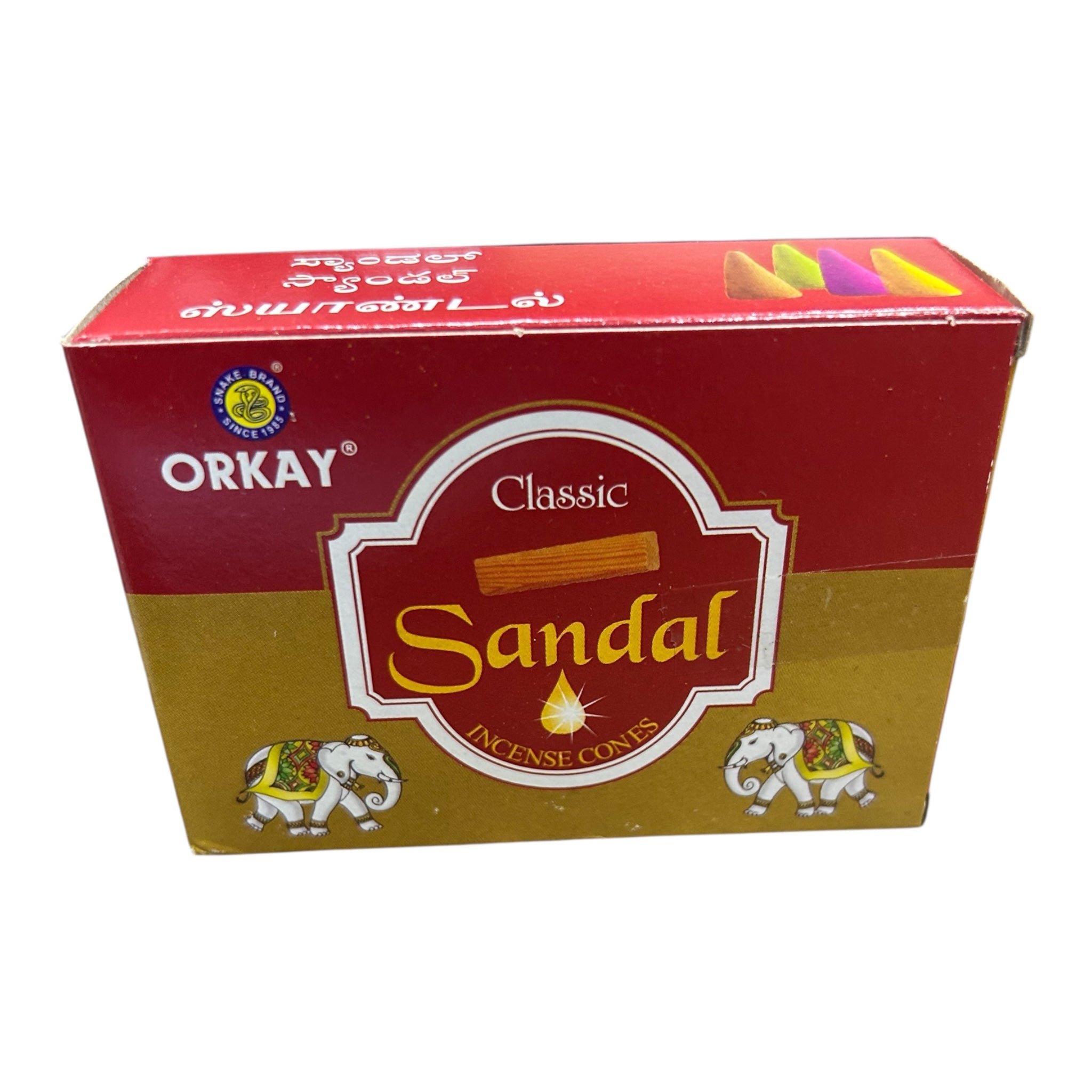 Orkay Classic Sandal Incense Cones (Pack of 5)