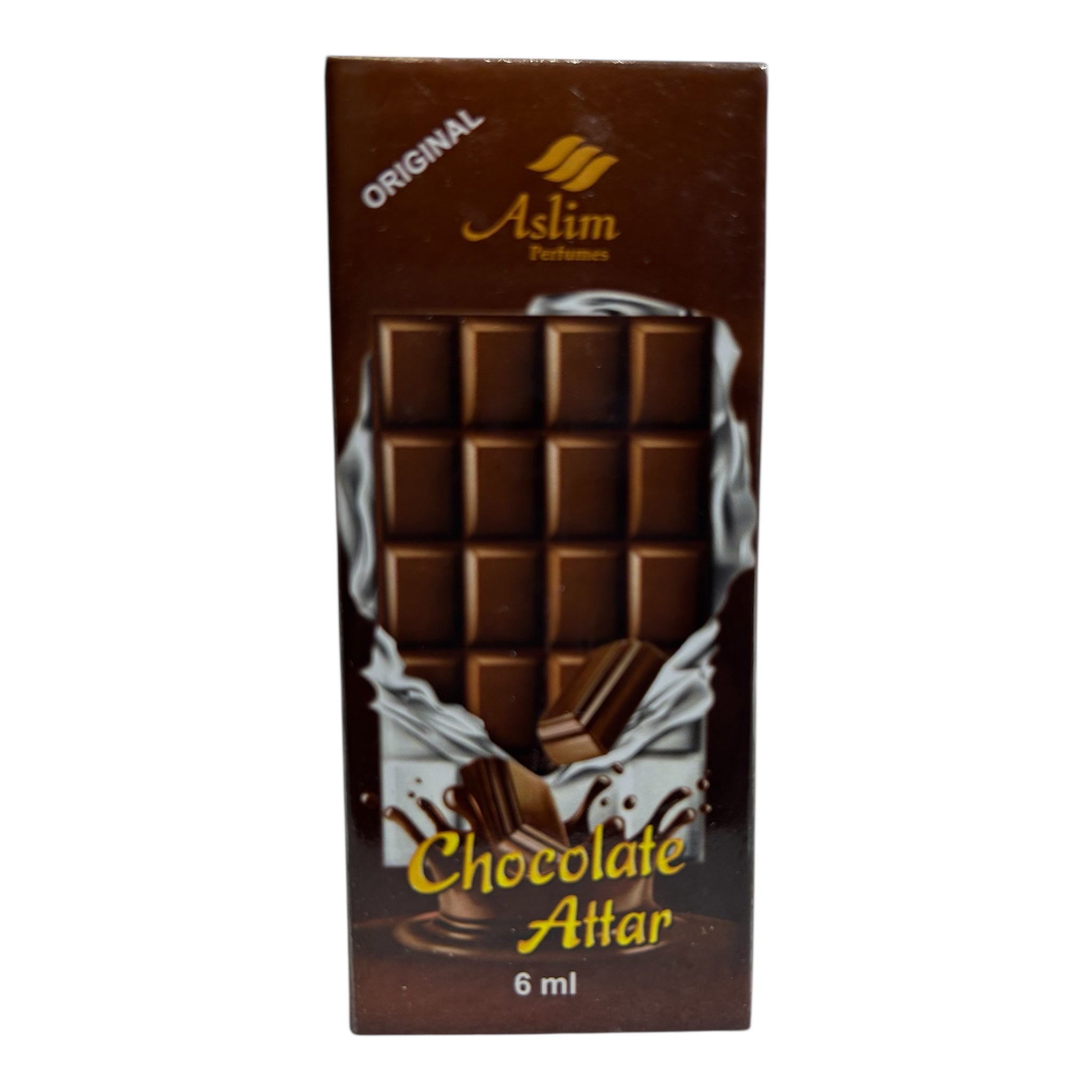 Aslim Chocolate Attar 6ml – Alcohol-Free Perfume Oil Pocket-Size Natural Fragrance Attar