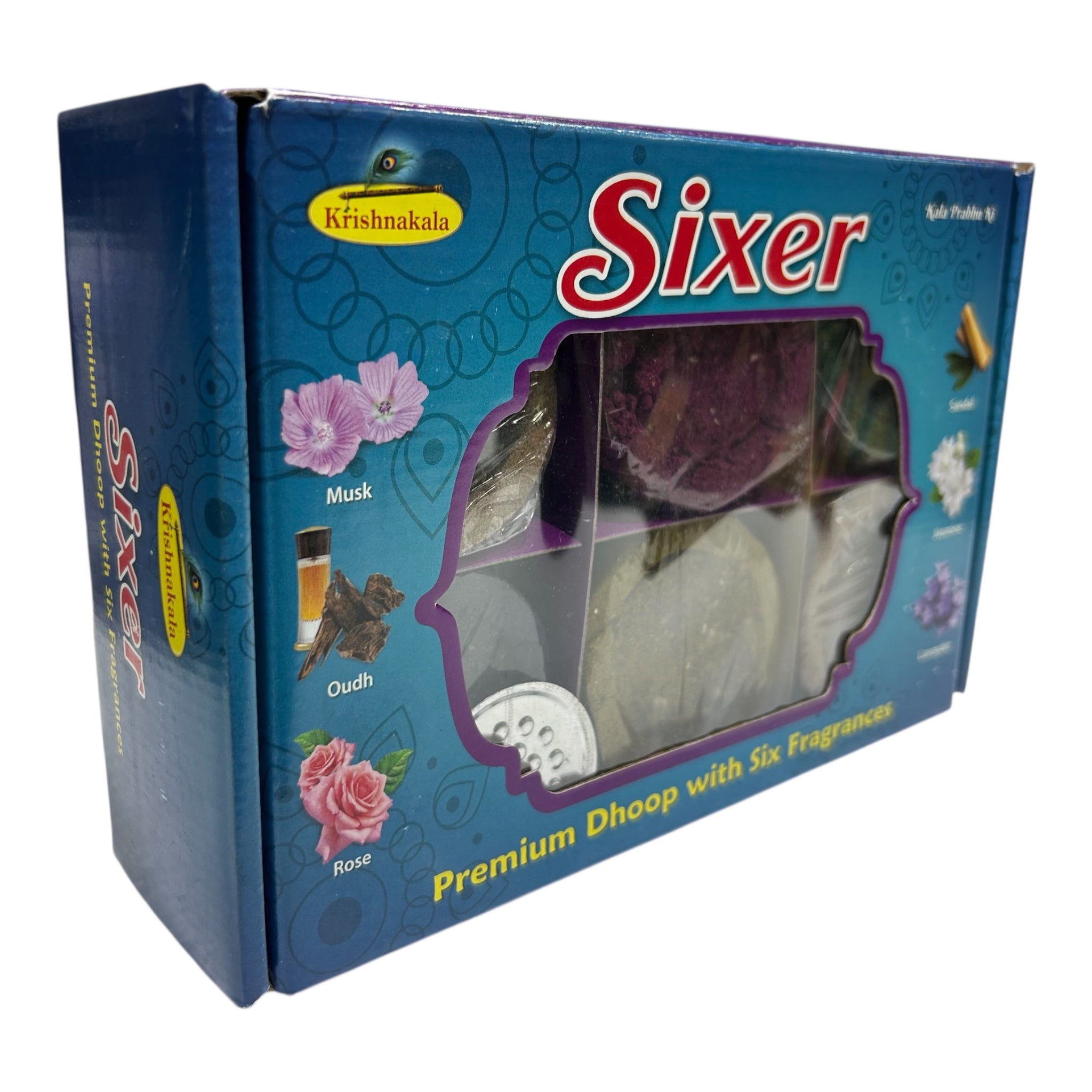 Krishakala Sixer Premium Jumbo Dhoop Cup with Six Fragrances