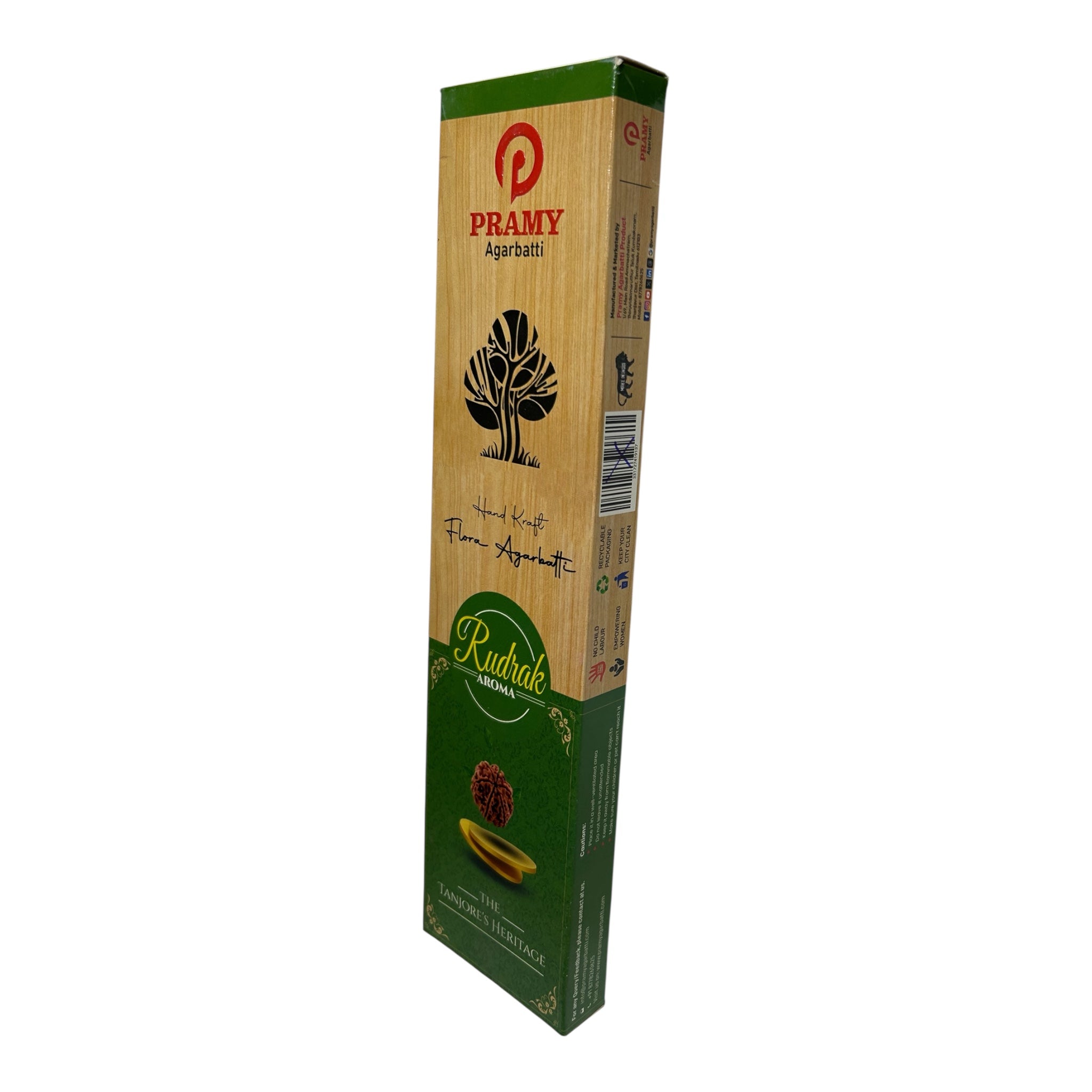 Pramy Rudrak Aroma Handkraft Flora Agarbatti - Eco-friendly Divine spiritual incense