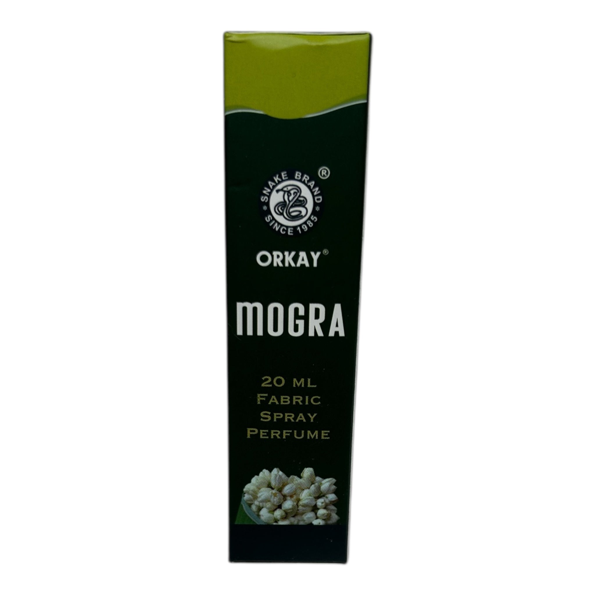 Orkay Mogra Fabric Spray Perfume 20 ml - Refreshing Jasmine Floral Fragrance for Clothes & Linen மல்லிகை நருமண திரவியம்