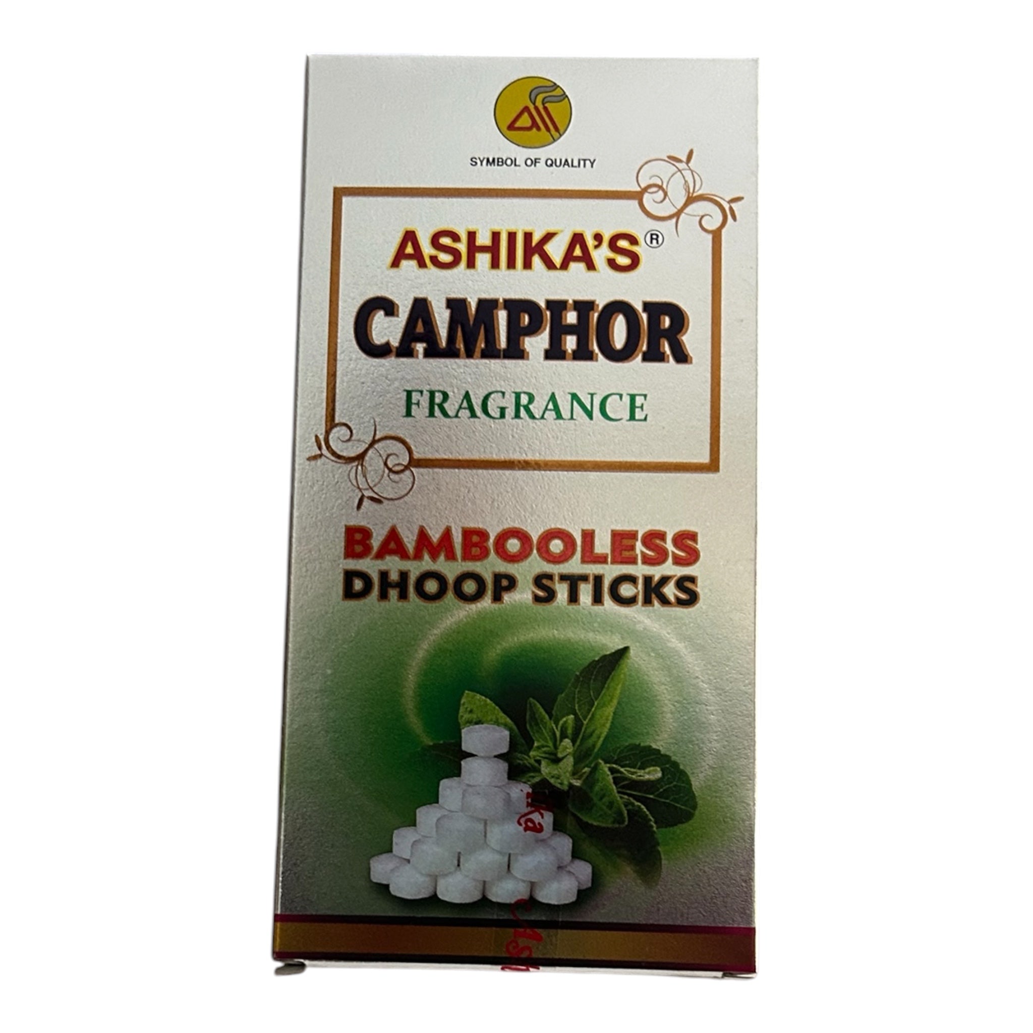 Ashika's Camphor Fragrance Premium Bambooless Dhoop Sticks