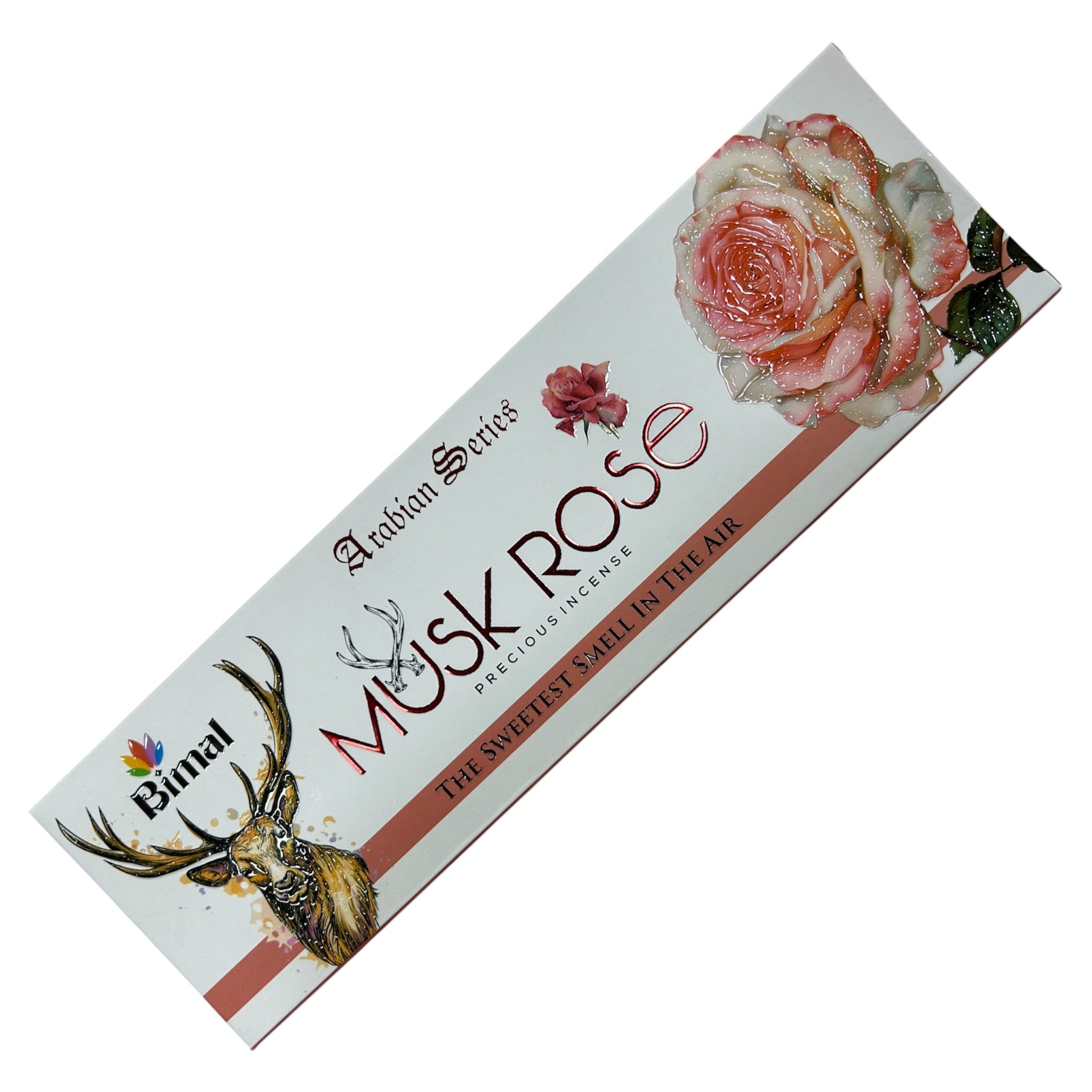 Bimal Musk Rose Precious Incense Sticks  long -Arabian Profile Gulab aroma for Pooja