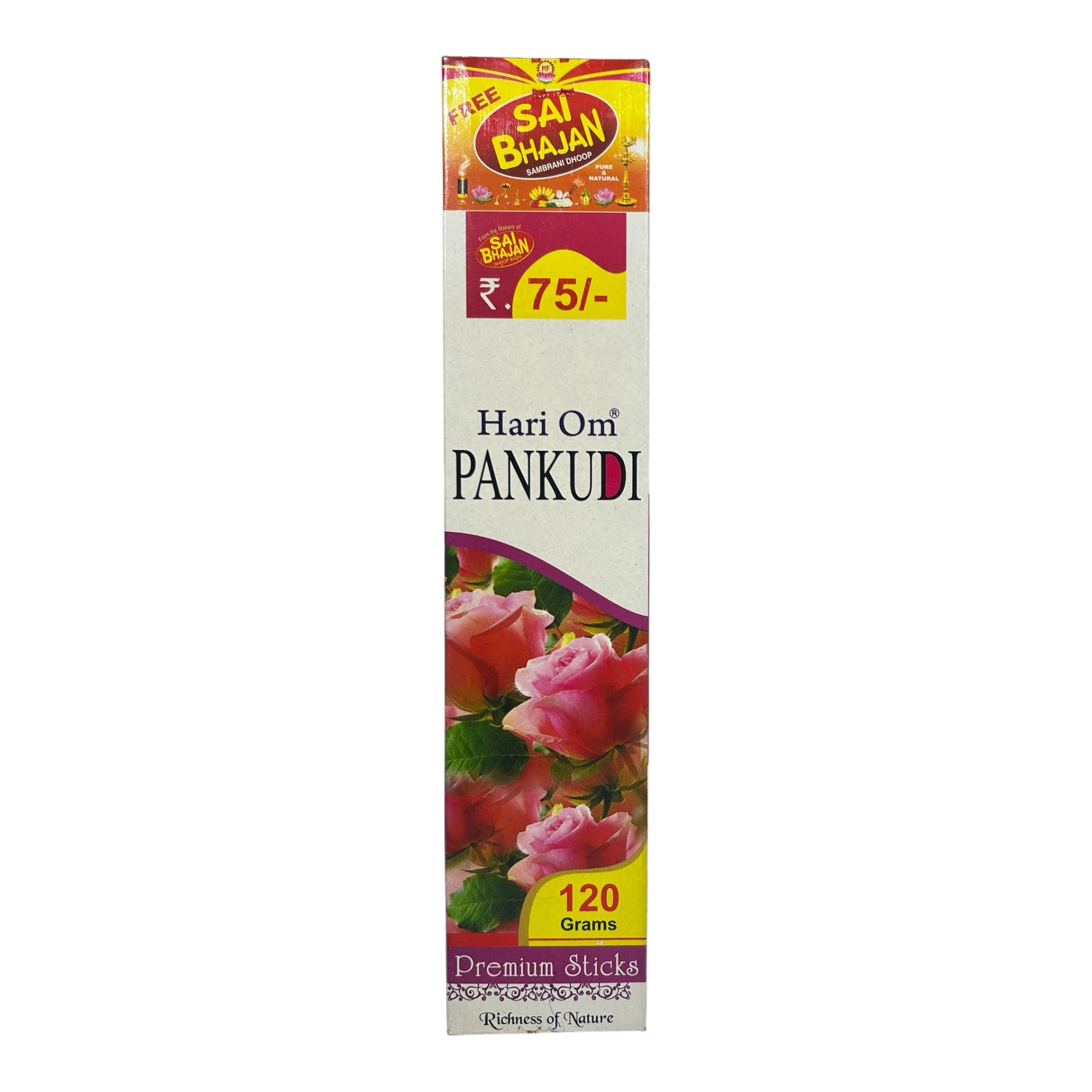 Hari Om Sai Bhajan Pankudi Premium Sticks - Fragrance of Devotion in Every Petal