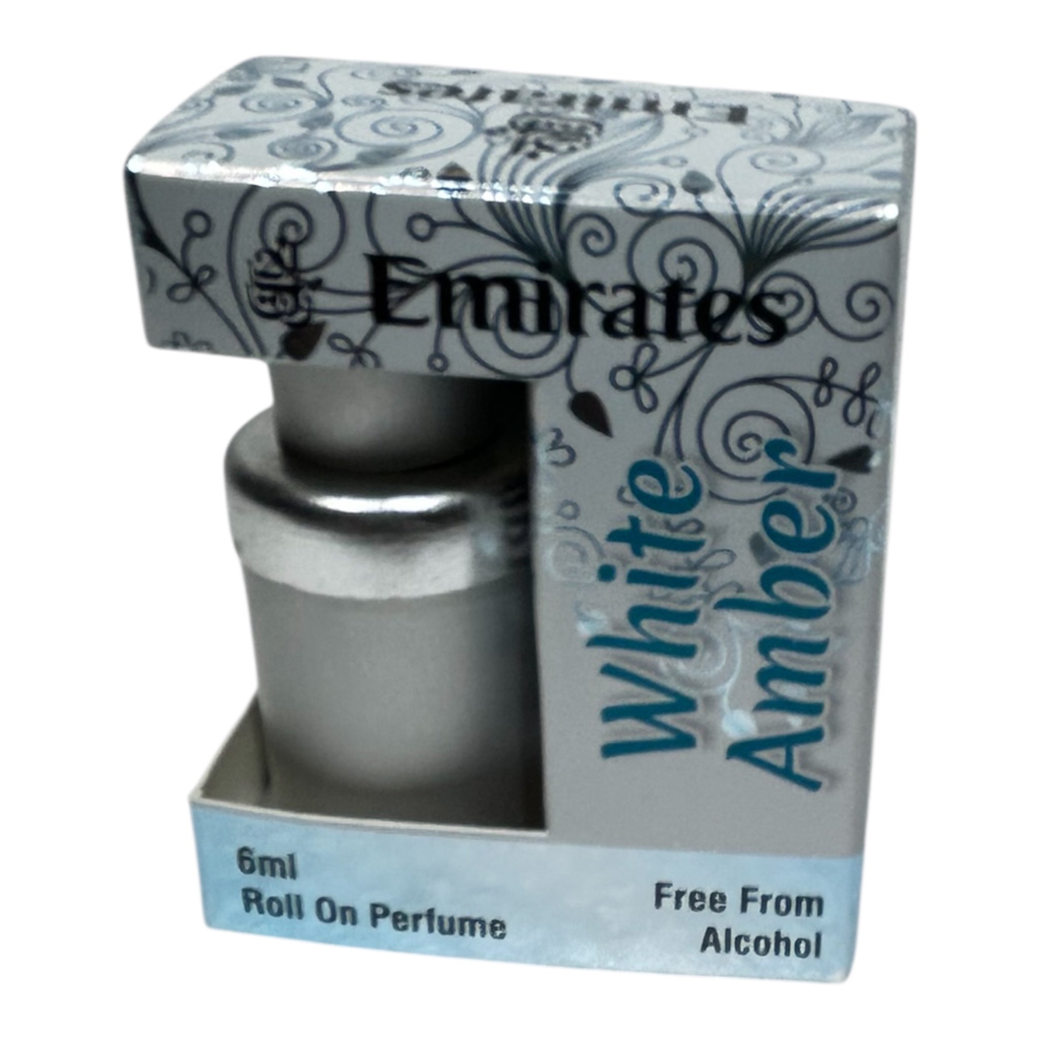 Emirates White Amber Roll On Attar 6 ml - Alcohol free UAE Scent