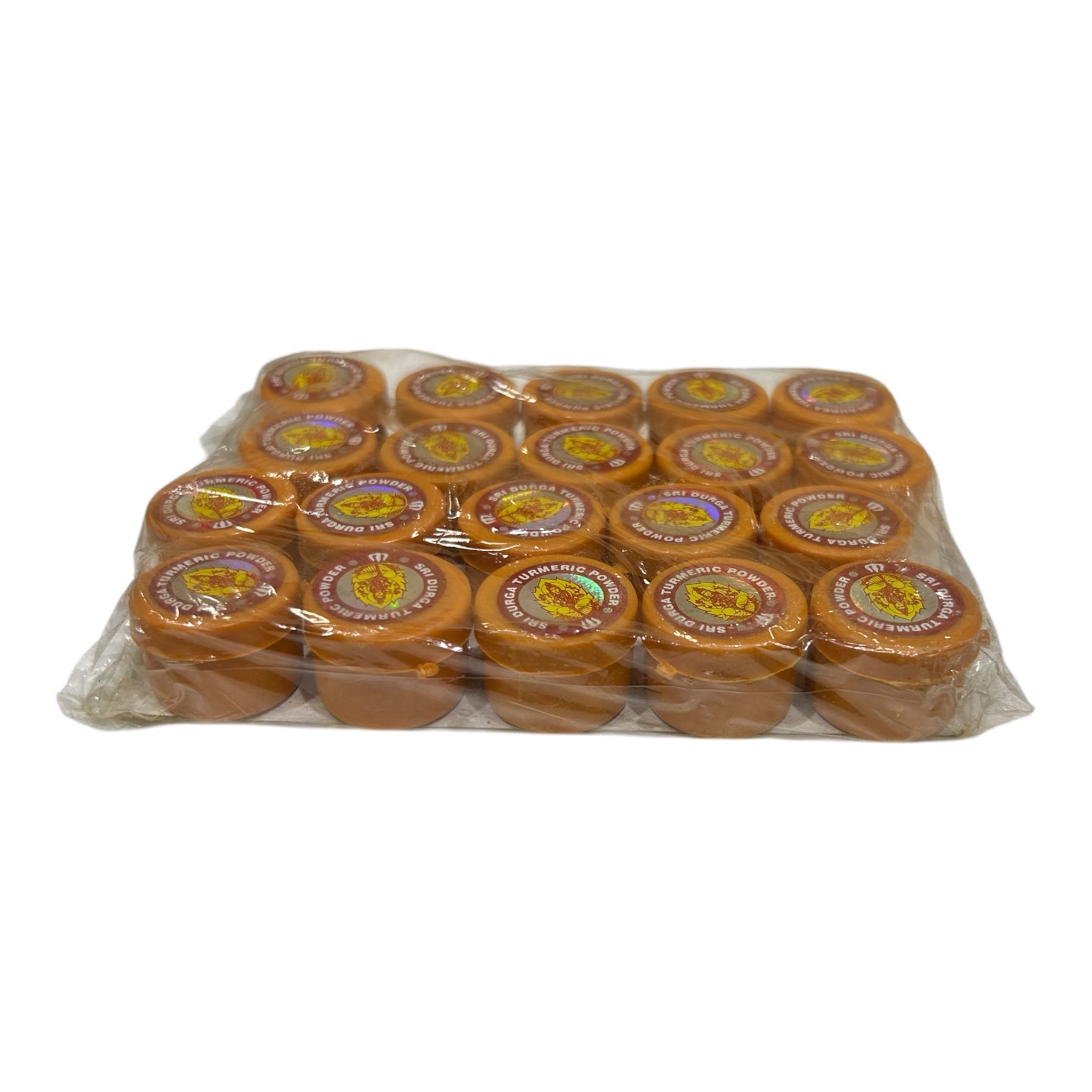 Durga Turmeric Powder Tins Pack of 20 for Pooja and spiritual Gift