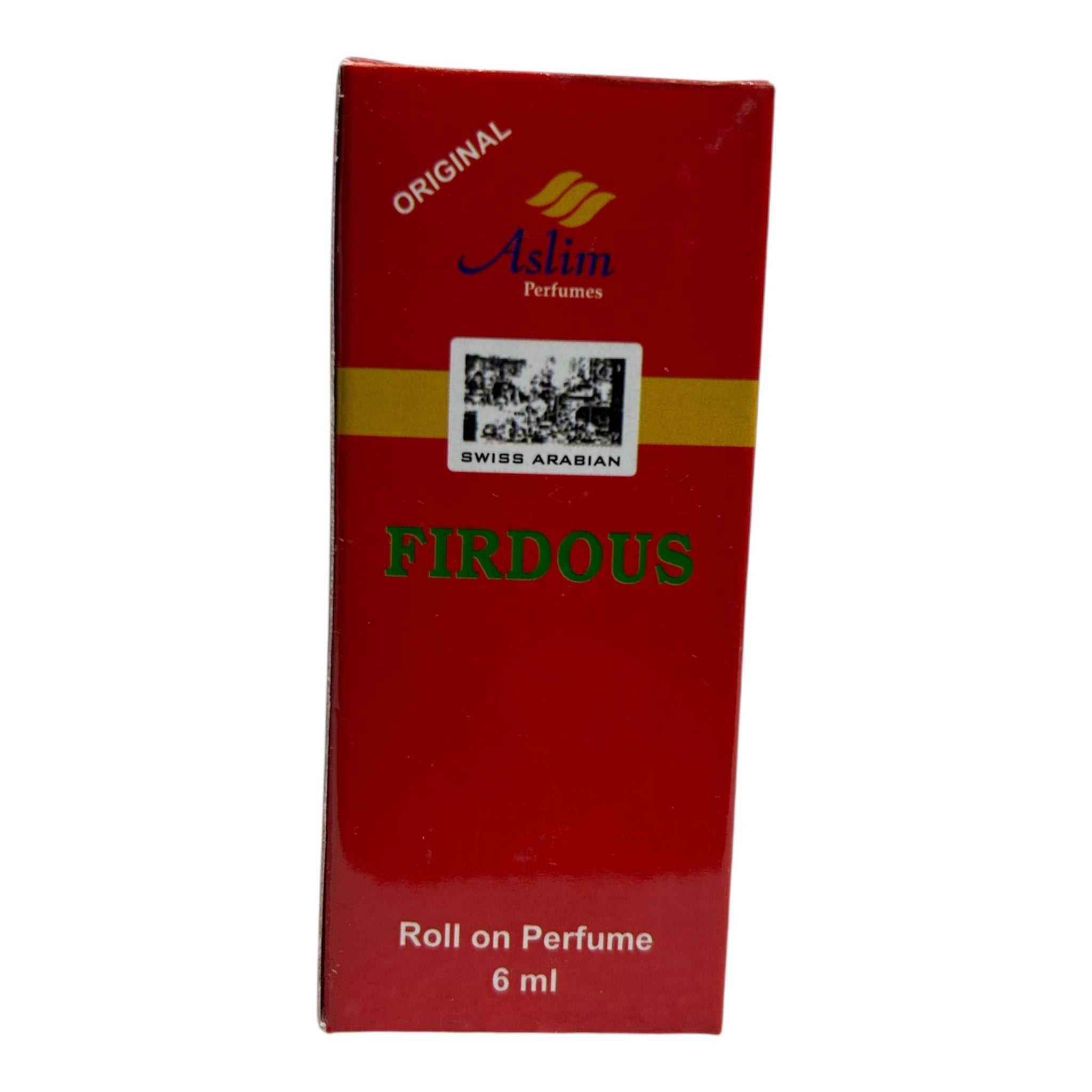 Aslim Firdous Attar Roll-On Natural Classic Alcohol-Free Perfume Oil 6ml