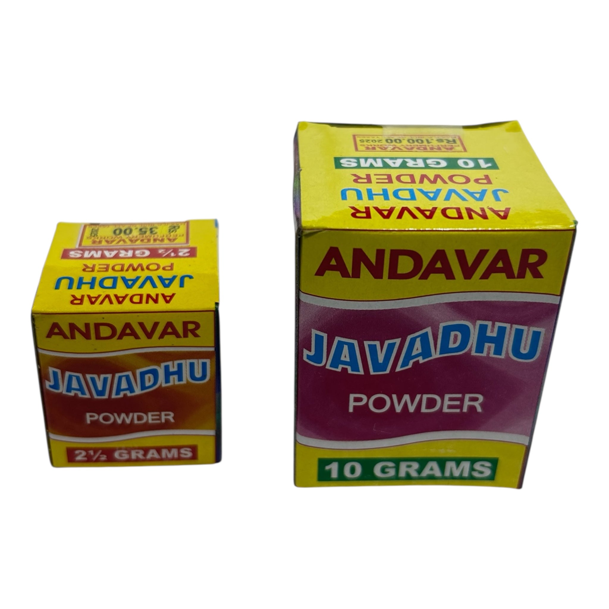 Andavar Javadhu Powder 2.5 & 10 gms - Herbal Deodorant for Long-Lasting Freshness ஜவ்வாது தூள்
