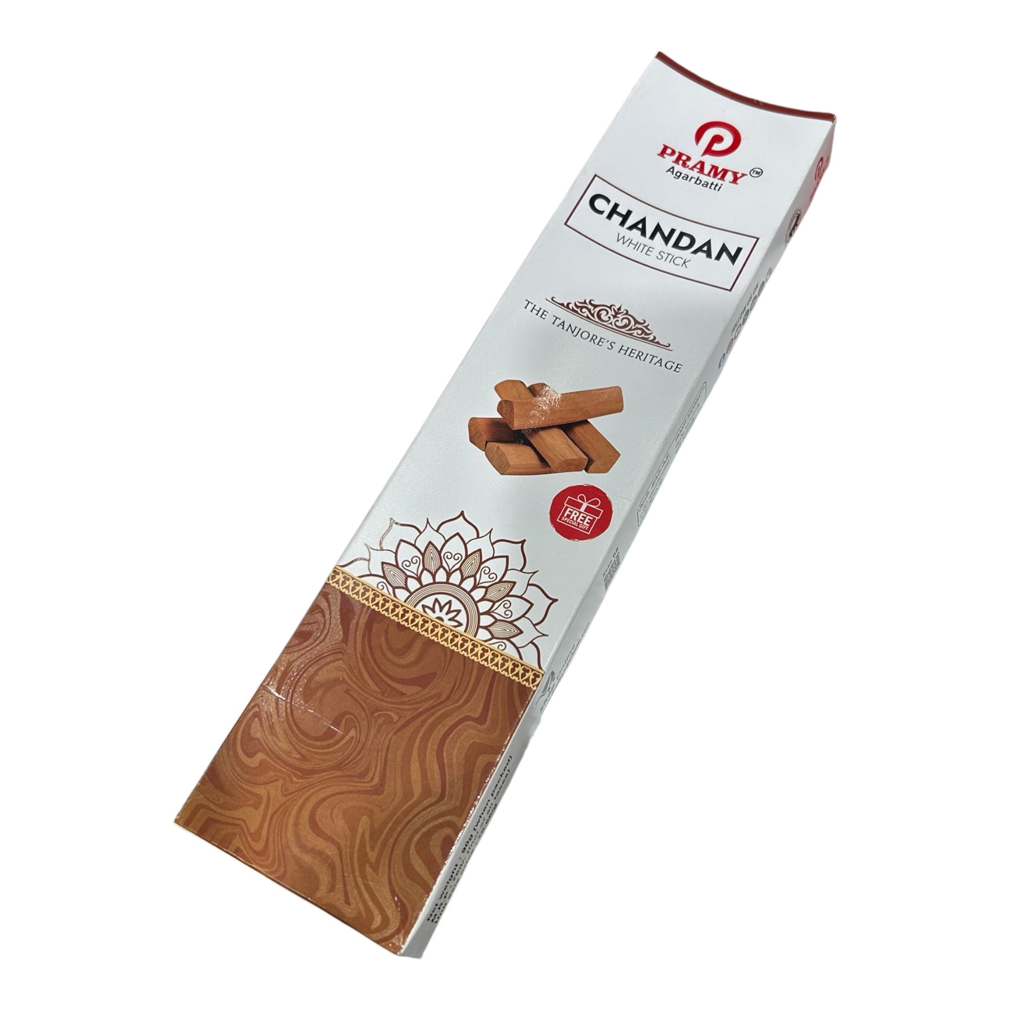 Pramy Chandan White Stick – Pure Sandalwood Essence Incense