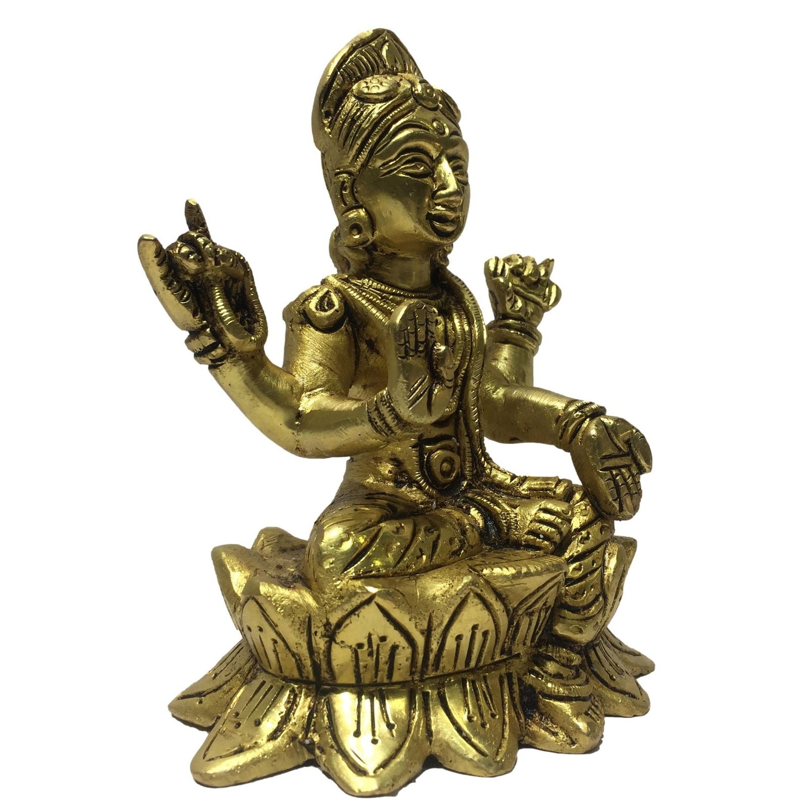 Bala Thripura Sundari Brass Antique 4.5 inch - Sri Prarthana