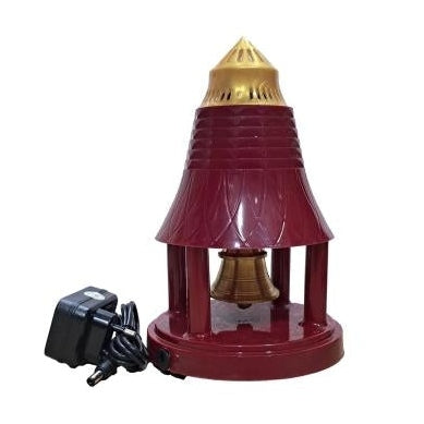 Automatic Pooja Bell with stand | Electric Home Mandir bell with 1 year warranty | Electric Puja Ghanti / Ghanta | Pooja Bell