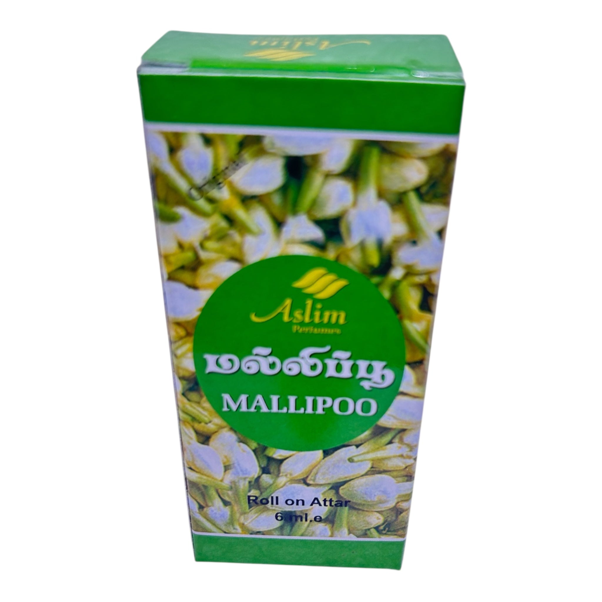 Aslim Mallipoo Roll On Attar - Jasmine மல்லிகைப்பூ Fragrance Perfume Oil