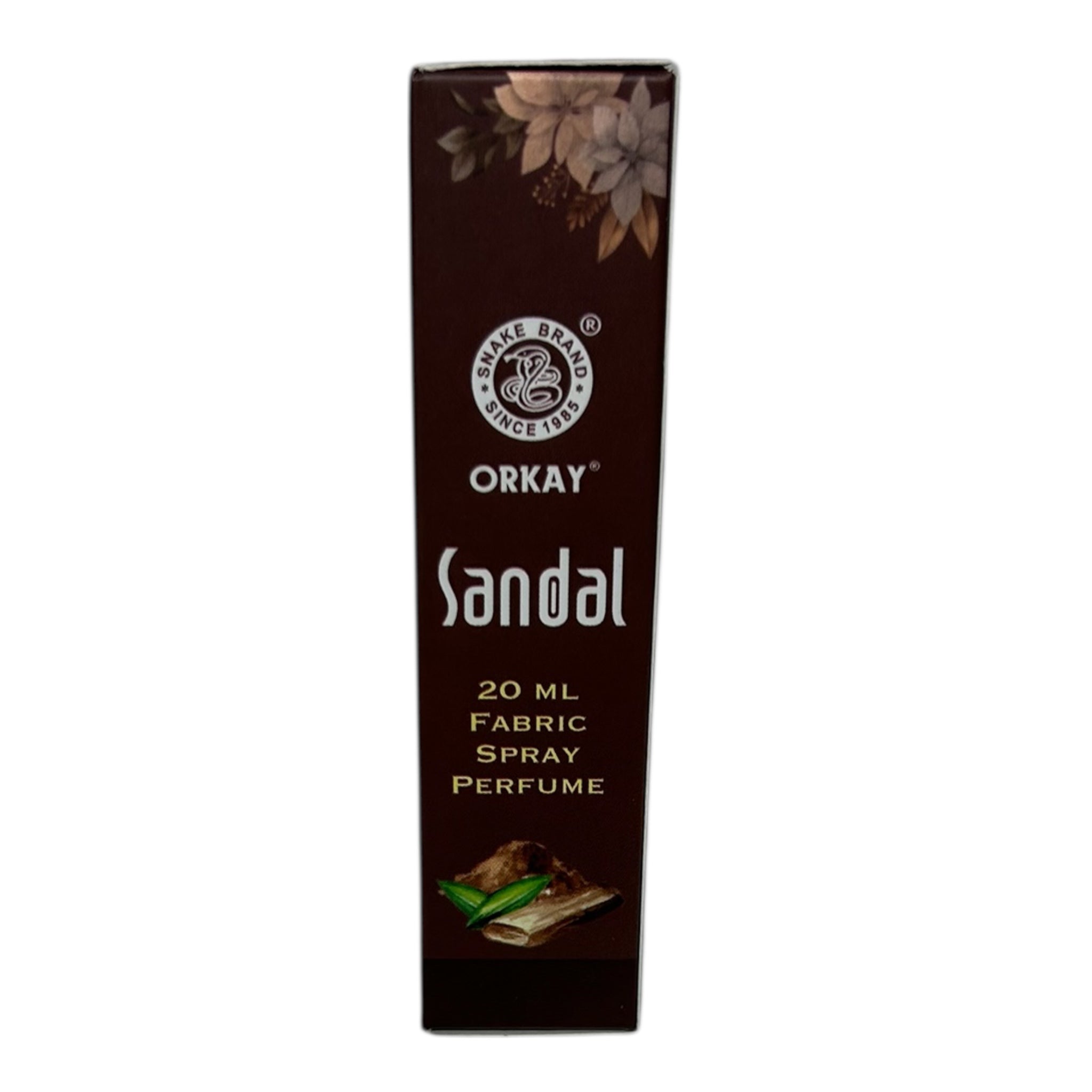 Orkay Sandal Fabric Spray Perfume 20 ml - Refreshing Chandan Fragrance for Clothes & Linen சந்தன நறுமண திரவியம்