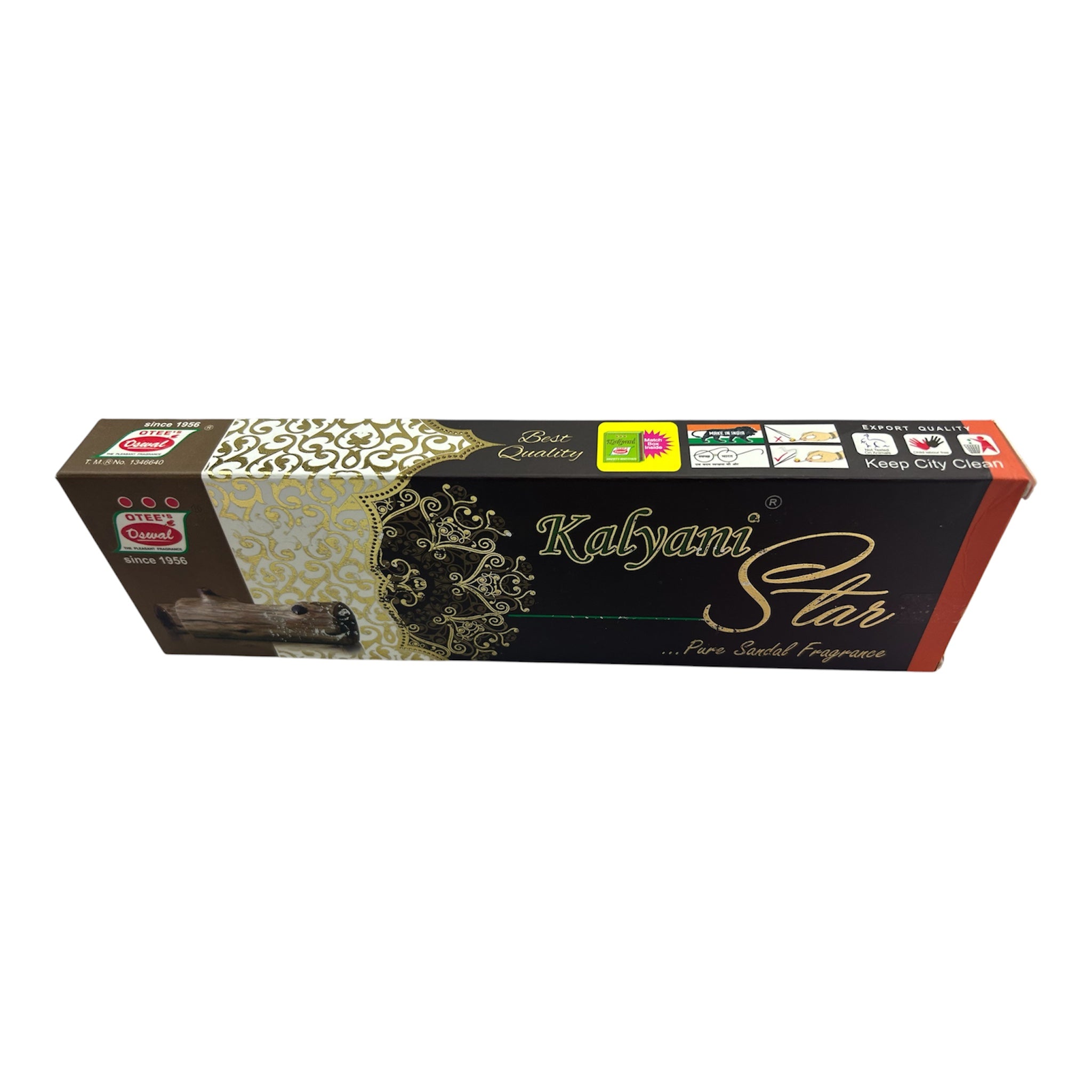 Oswal Kalyani Star Pure Sandal Fragrance – Rich Chandan Flavour Aroma for Pooja & festival Gift