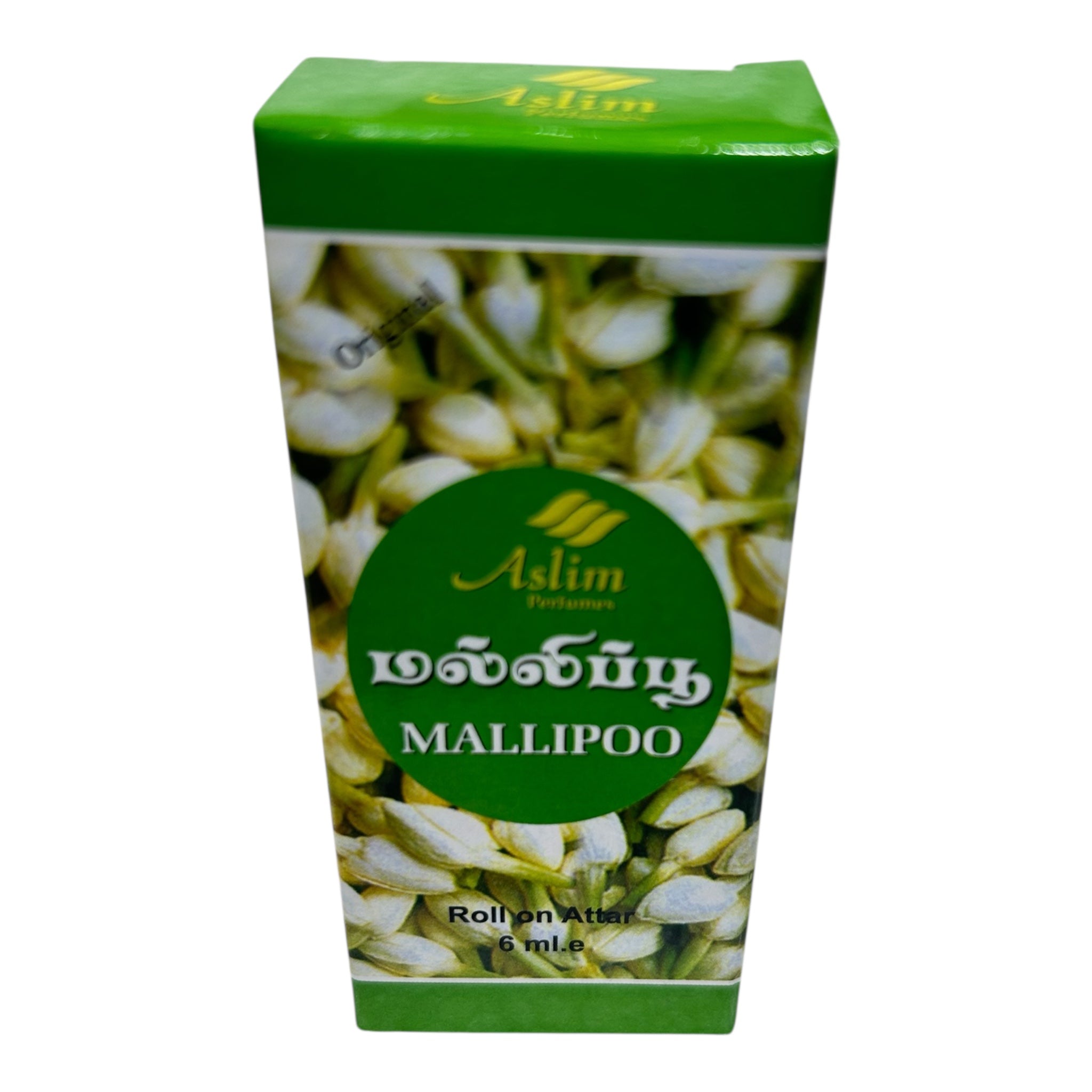 Aslim Mallipoo Roll On Attar - Jasmine மல்லிகைப்பூ Fragrance Perfume Oil
