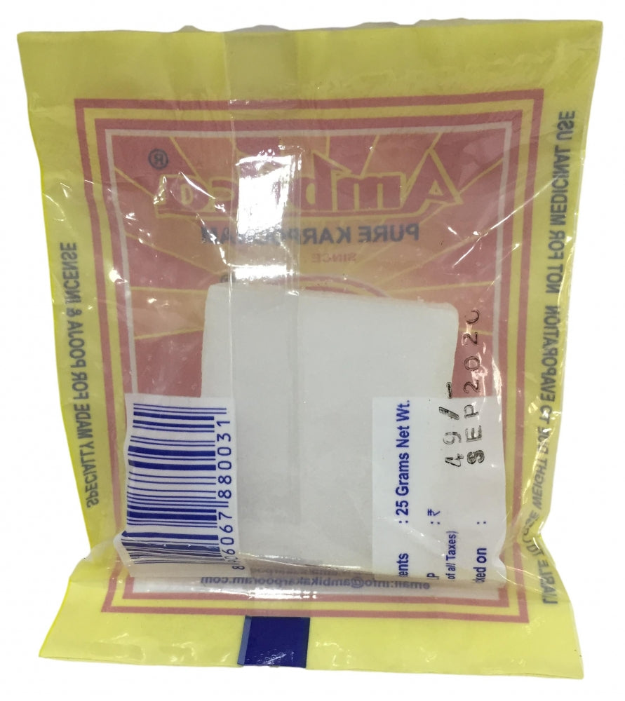 Ambika Pure White Camphor 25 gms