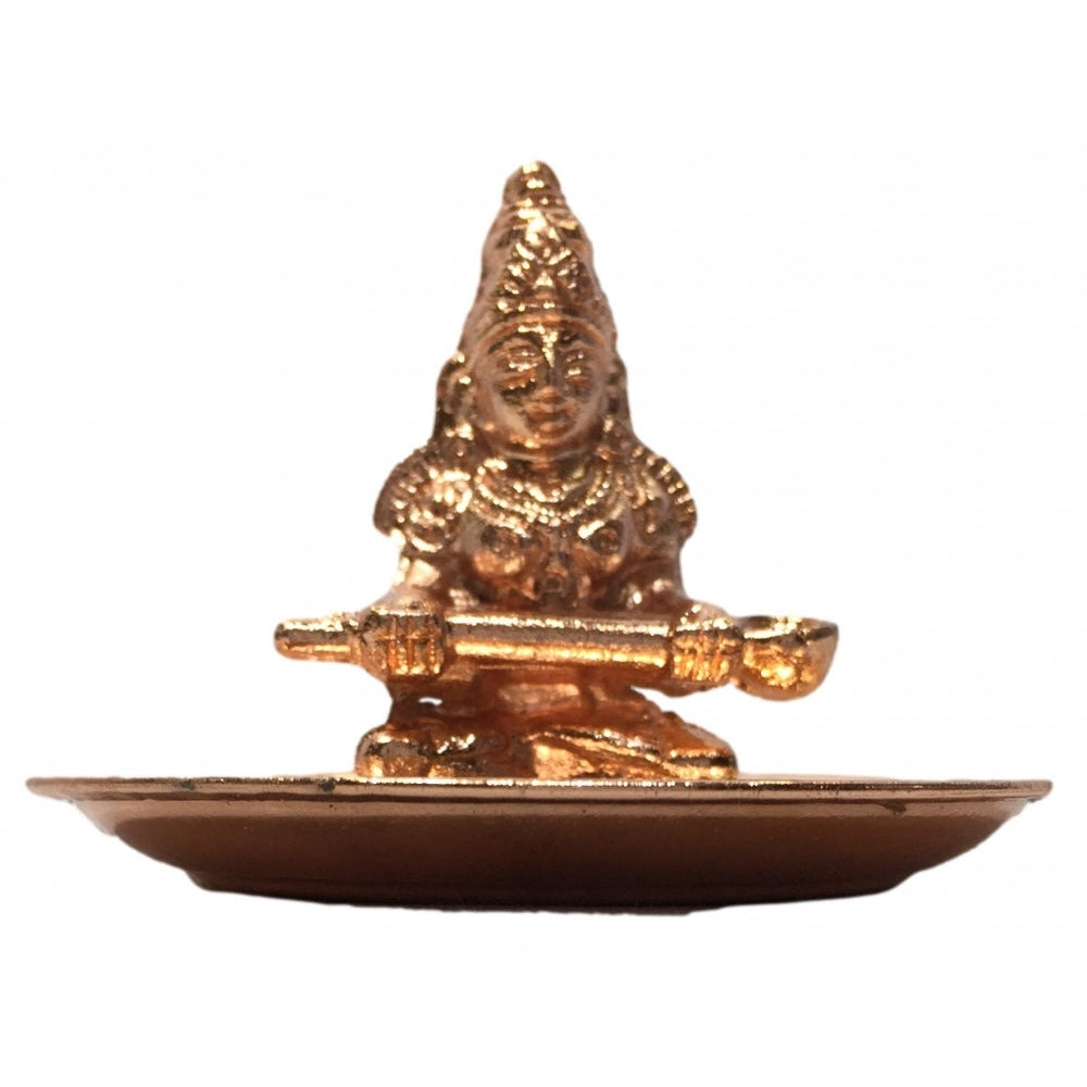 Copper Annapoorna Figurine on plate Divine Gift