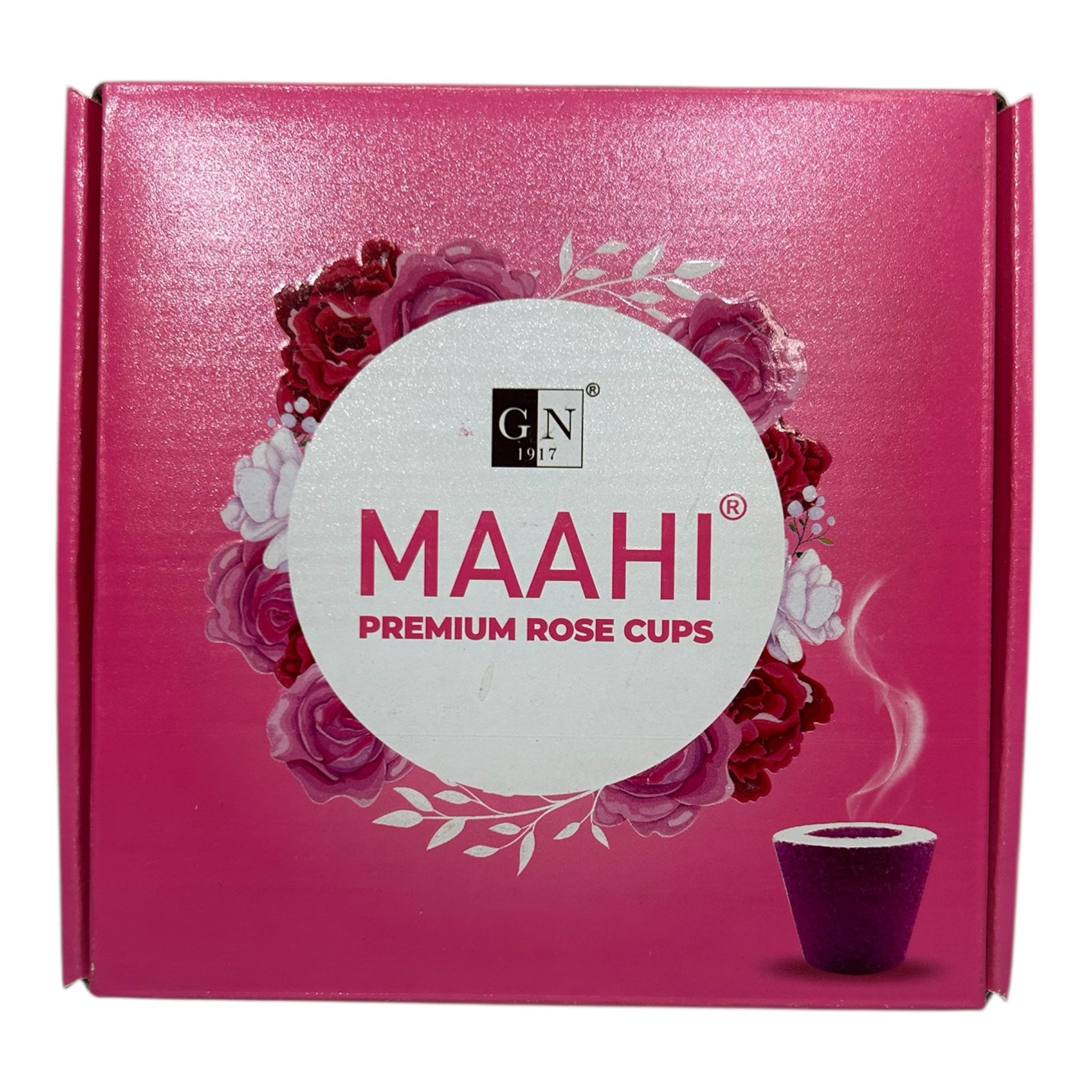 MAAHI Premium Rose Flavour Dhoop Cups ரோஜா தூபம்