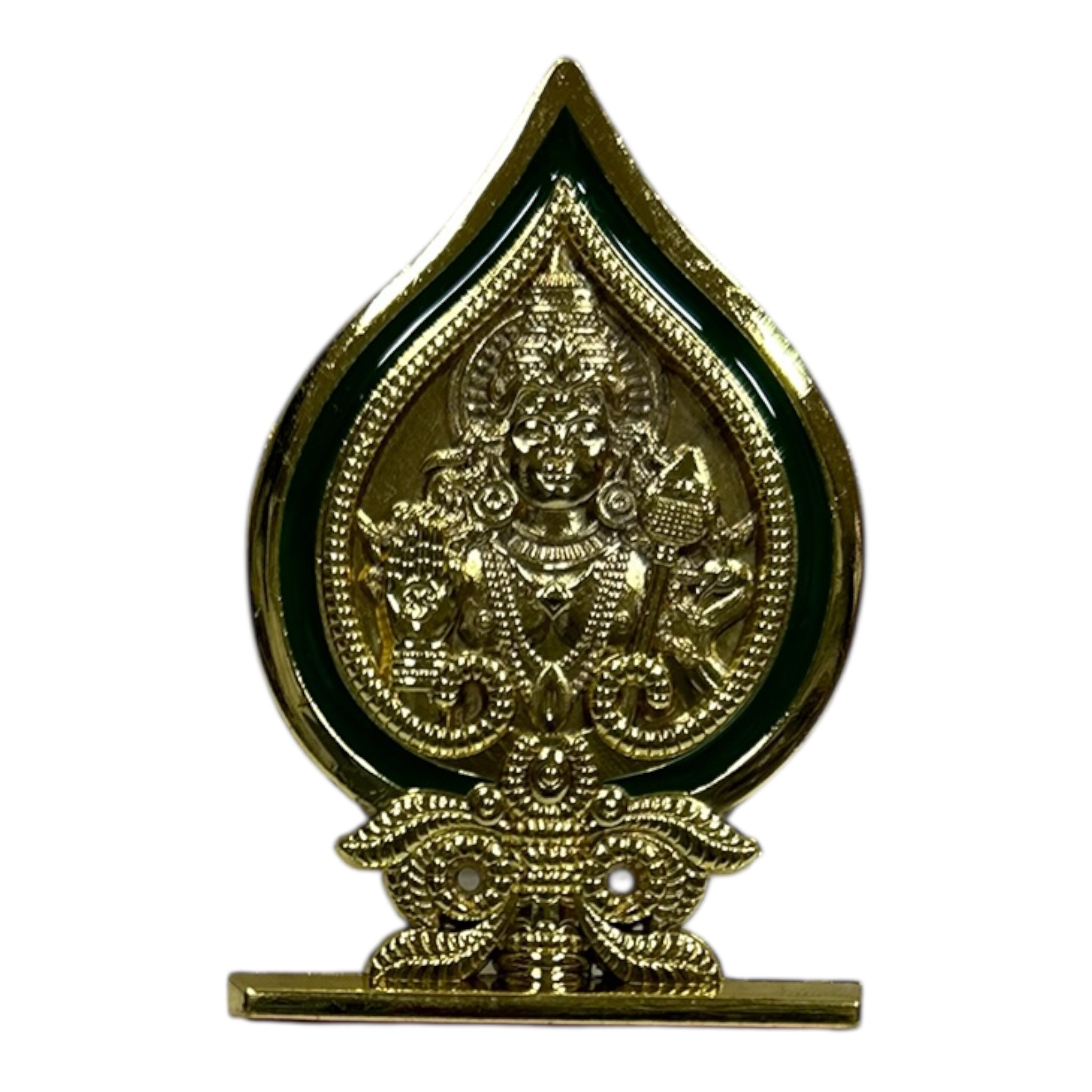 Murugan Tamil Om "ஓம்" Stand for Car Dashboard & Home Decor Spiritual Metal stand with Base