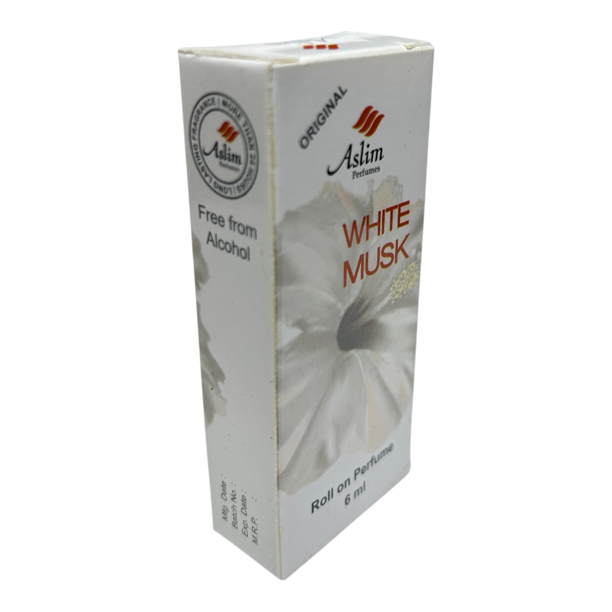 Aslim White Musk Roll on Perfume 6 ml - Long Lasting Attar for Fresh & Soothing Fragrance