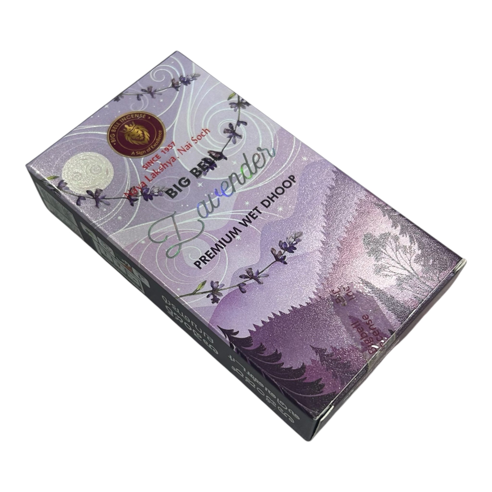 Big Bell Lavender Premium Wet Dhoop - balanced and soothing atmosphere for Pooja and Yoga