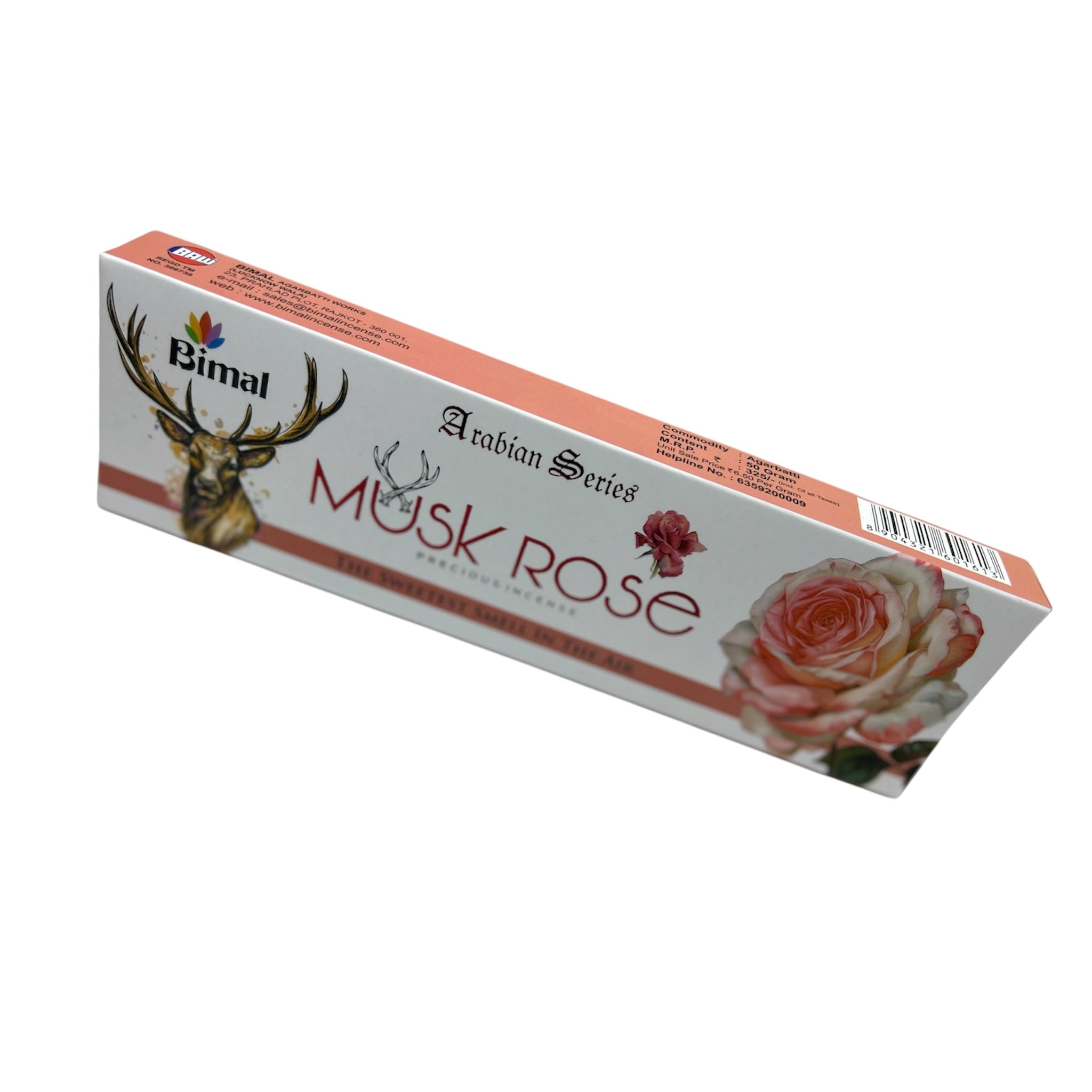 Bimal Musk Rose Precious Incense Sticks  long -Arabian Profile Gulab aroma for Pooja