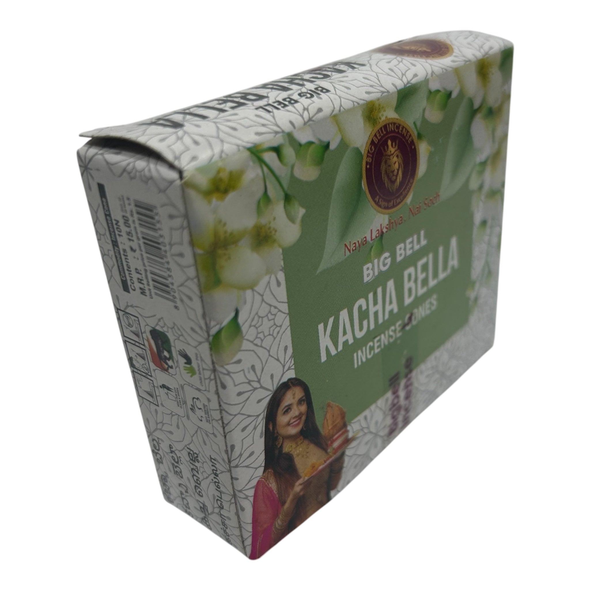 Big Bell Kacha Bella Incense Cones – Pack of 5 for sweet scent grounding Aroma