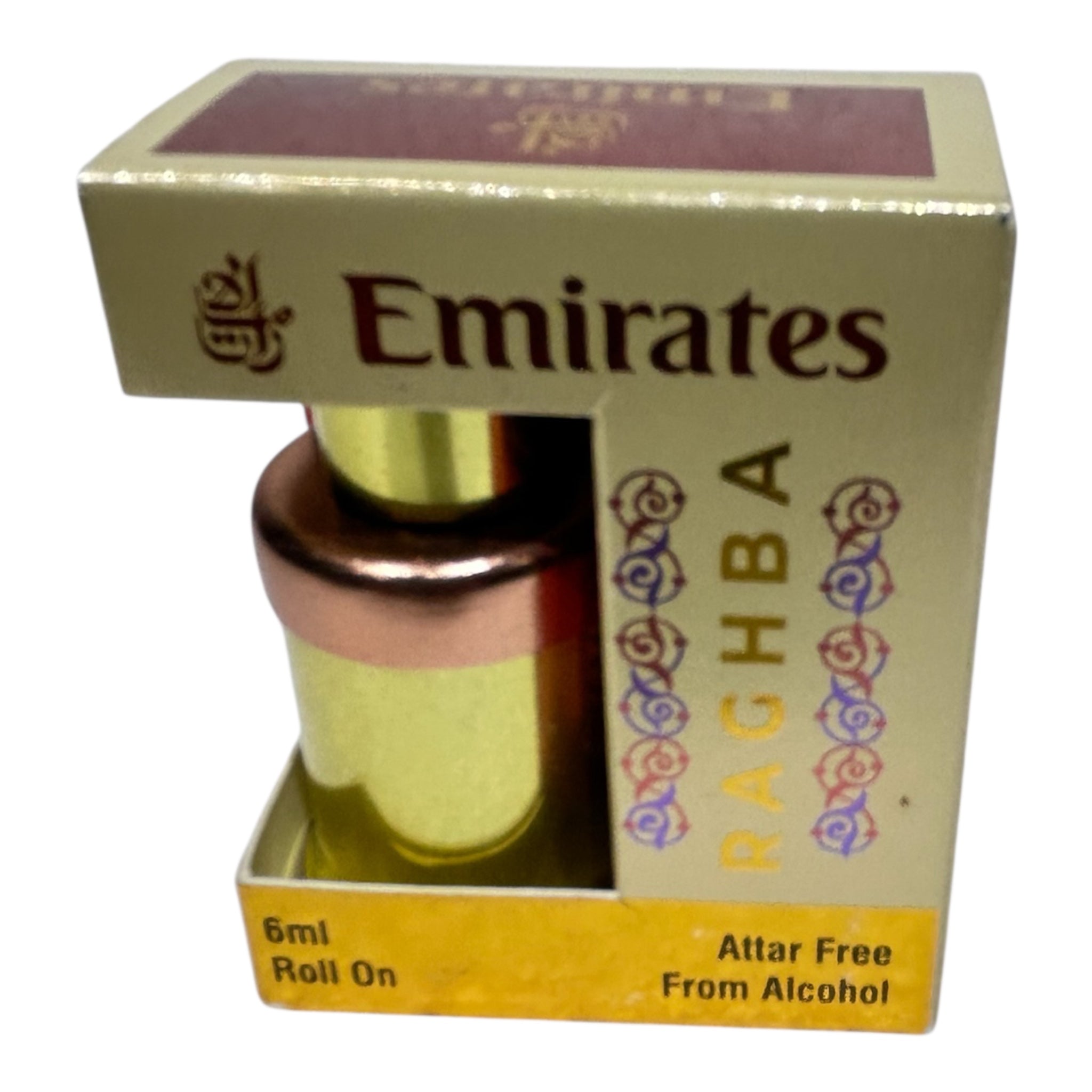 Emirates Raghba Roll On Attar 6 ml -  Sweet Oriental Long Lasting Perfume Oil