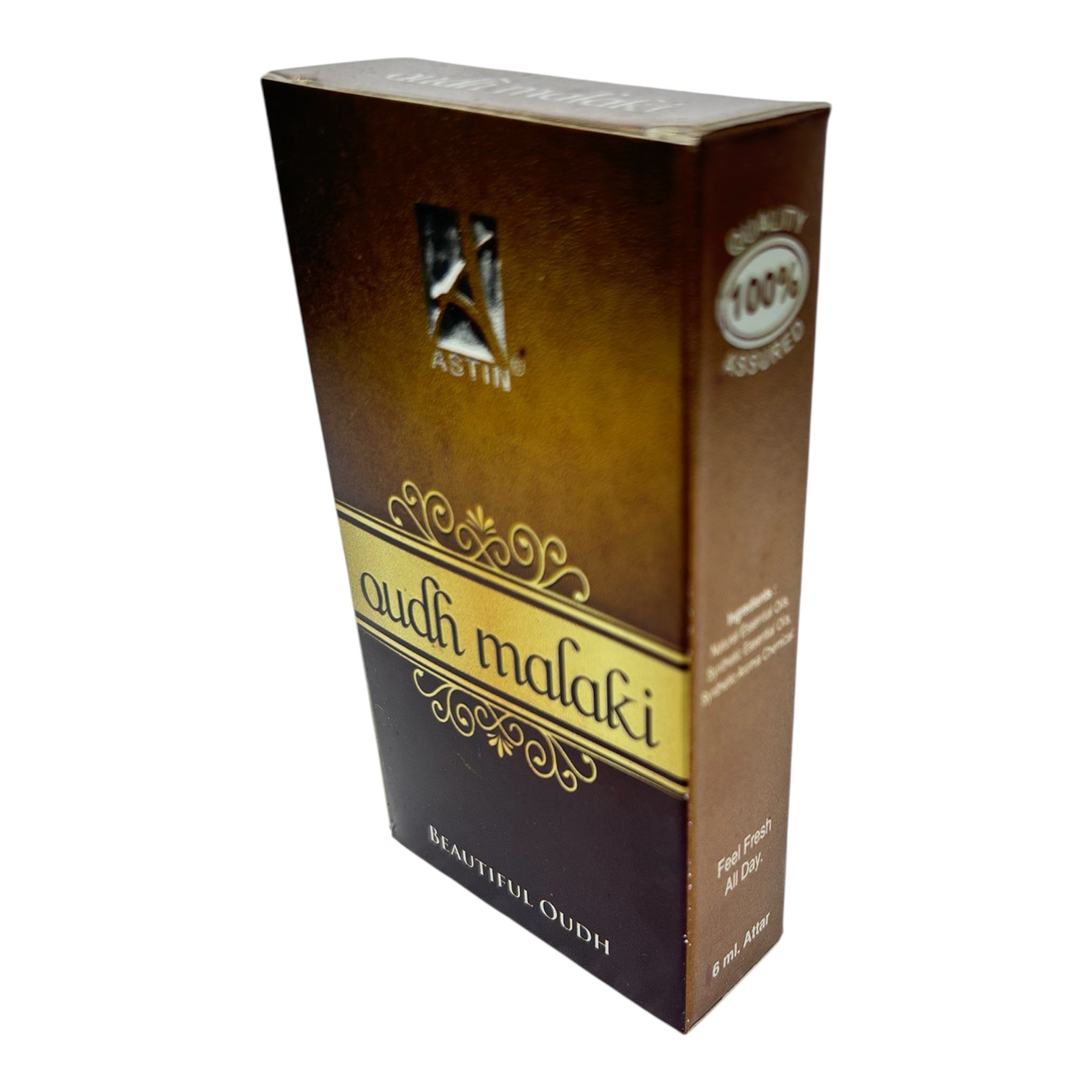 Astin Oudh Malaki Attar Roll On 6 ml - Long-lasting, luxurious Aroma Perfume Oil
