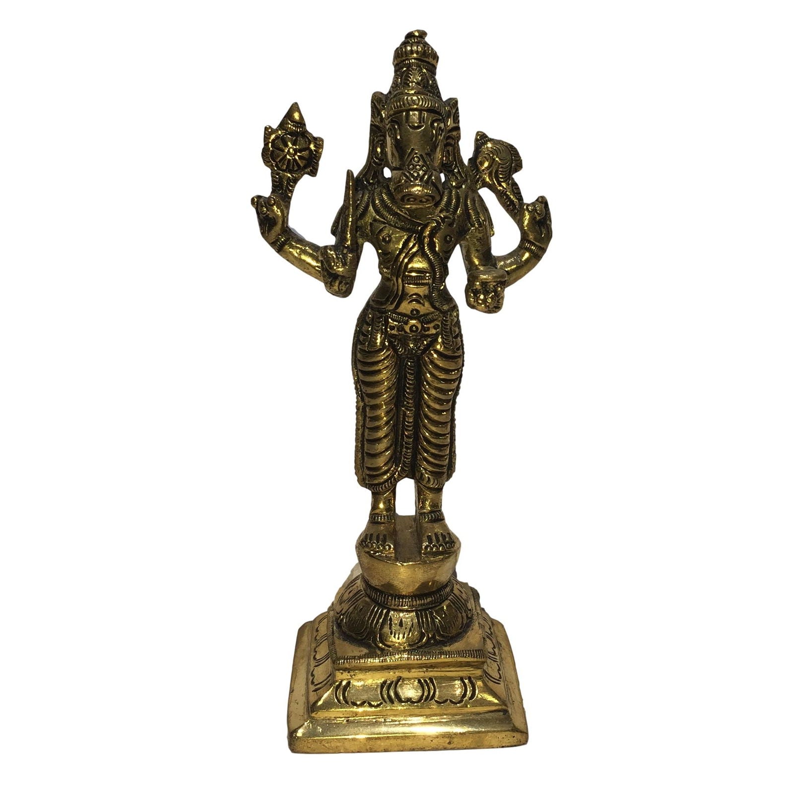 Dasavatharam Set Brass Antique Figurine Set 6 Inch - Sri Prarthana