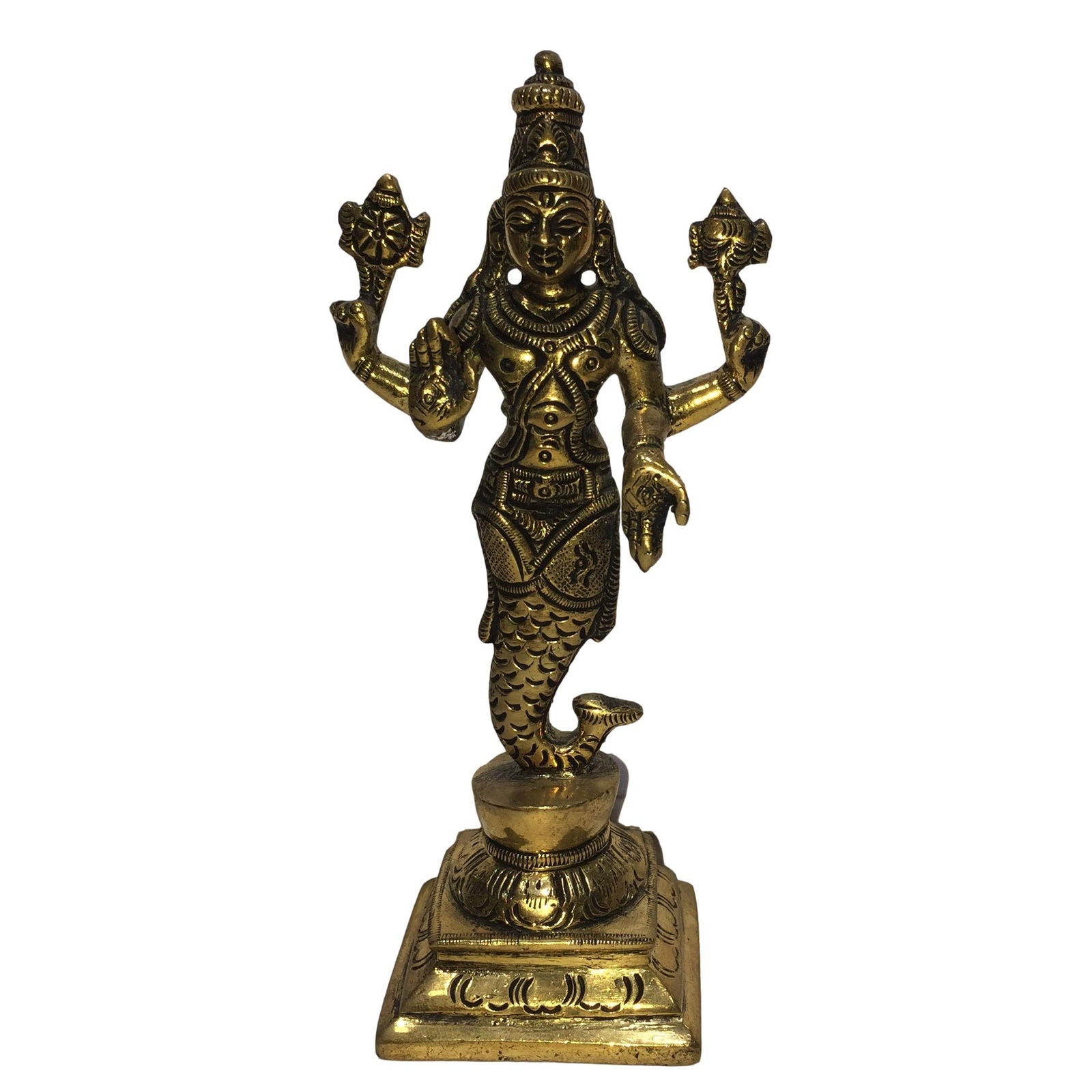Dasavatharam Set Brass Antique Figurine Set 6 Inch - Sri Prarthana