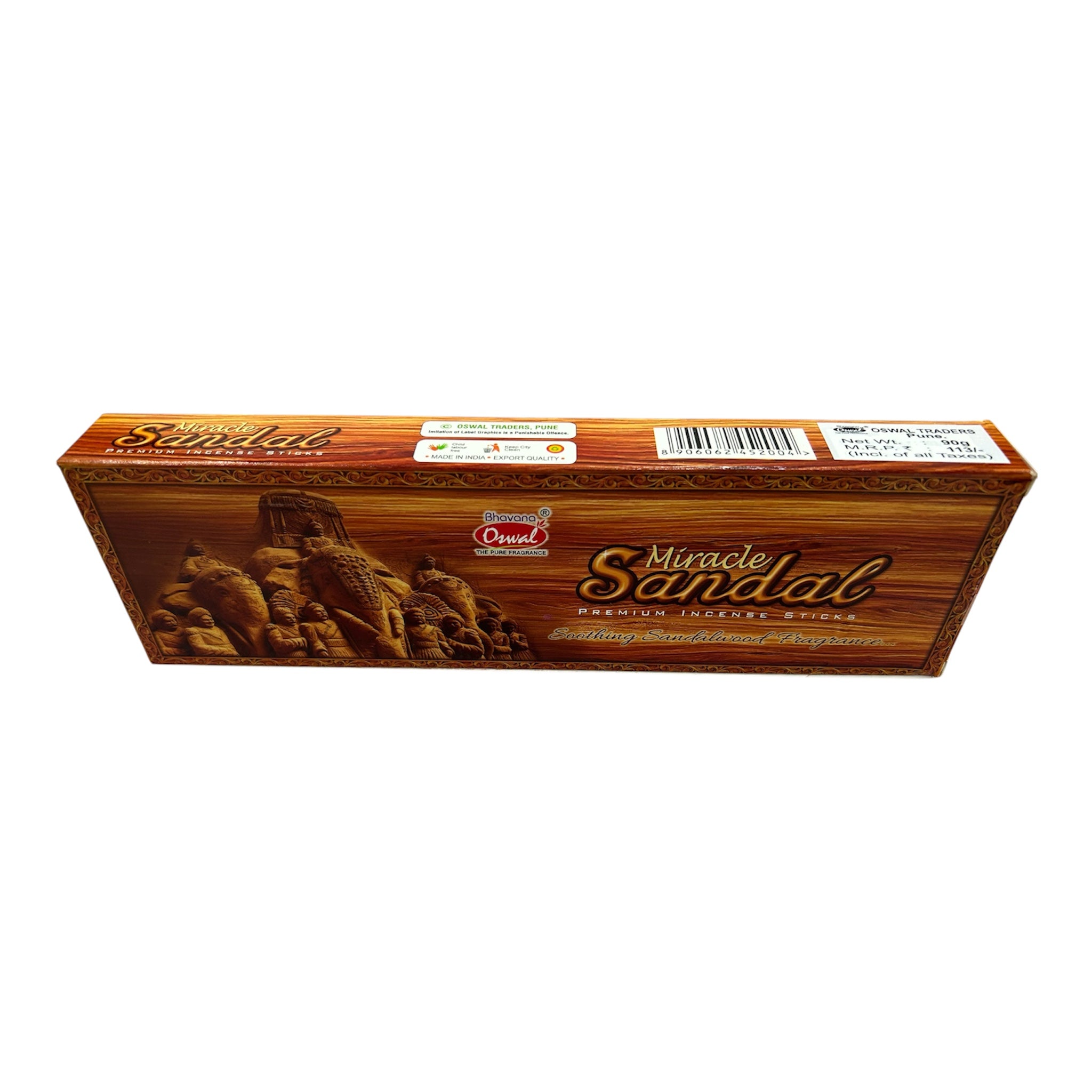 Oswal Miracle Sandal Premium Incense Sticks - Traditional Sandal Fragrance for Pooja