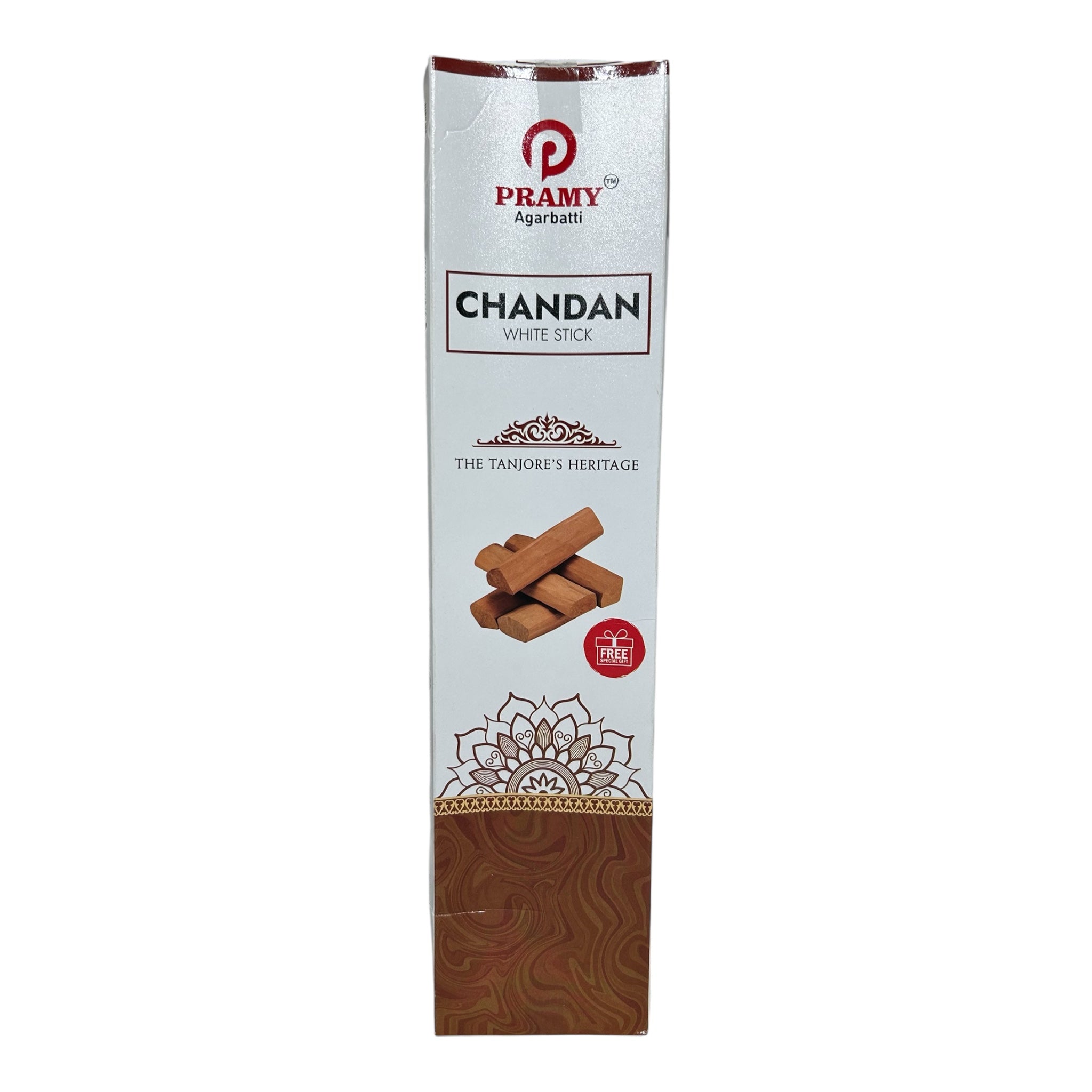 Pramy Chandan White Stick – Pure Sandalwood Essence Incense
