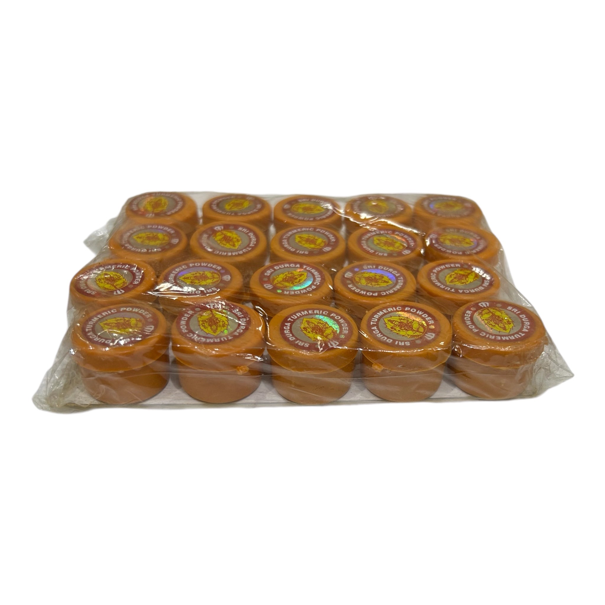 Durga Turmeric Powder Tins Pack of 20 for Pooja and spiritual Gift