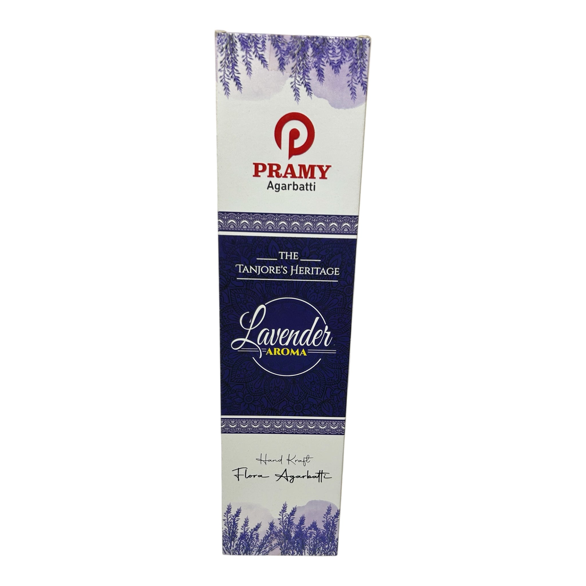 Pramy Lavender Handkraft Flora Agarbatti - Calming Incense Sticks for Meditation & Relaxation