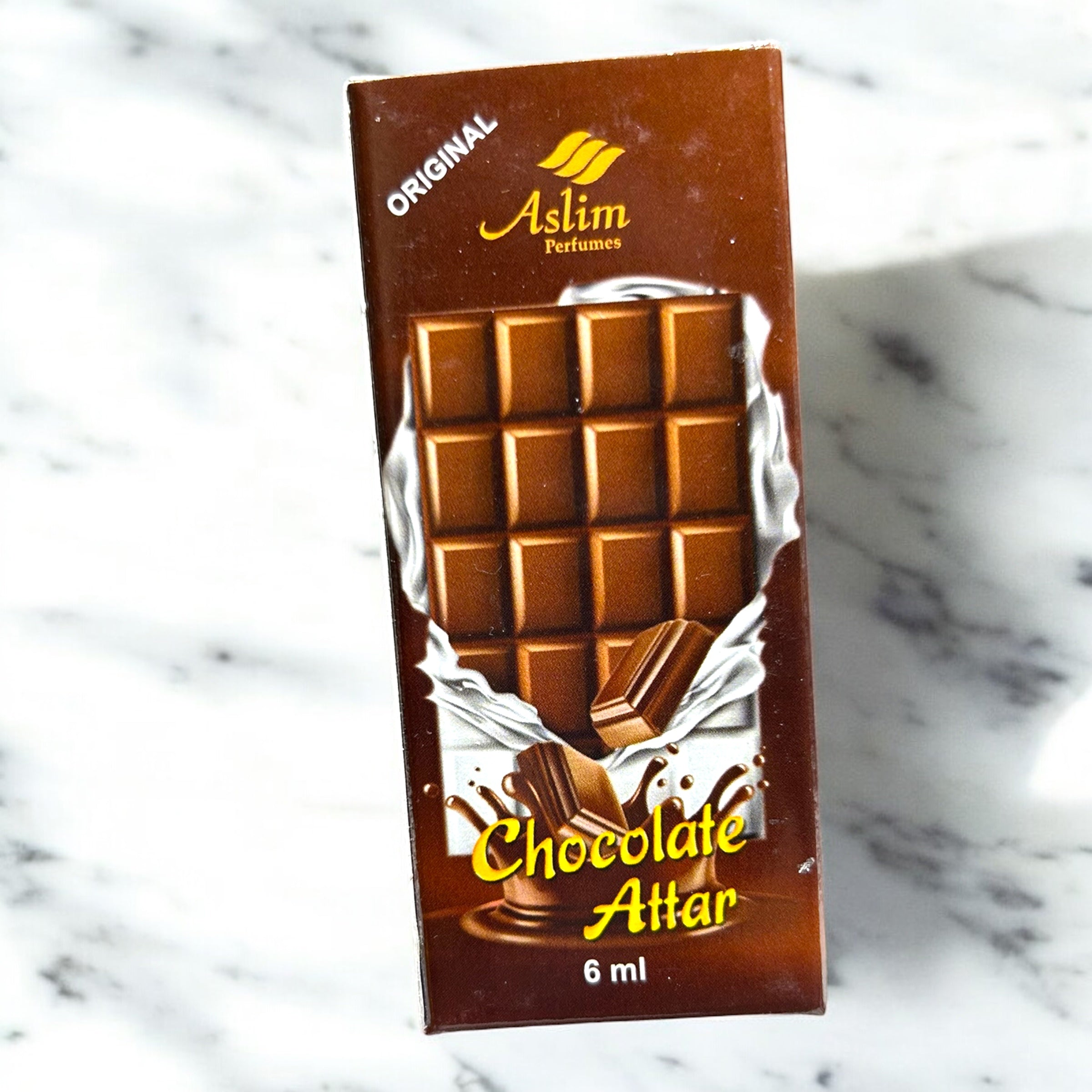 Aslim Chocolate Attar 6ml – Alcohol-Free Perfume Oil Pocket-Size Natural Fragrance Attar